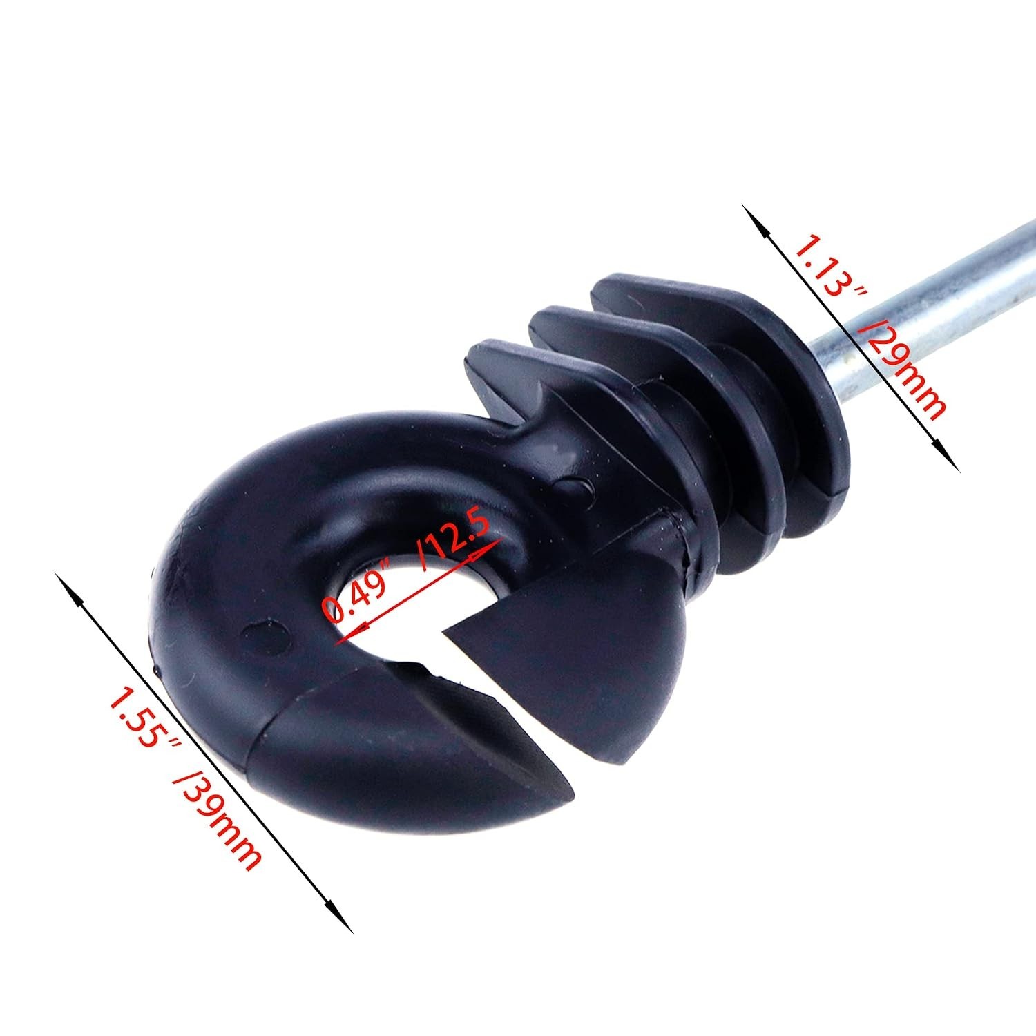 10Pcs Long Electric Fence Insulator Screw-in Insulator Fence Post Wood Post I…