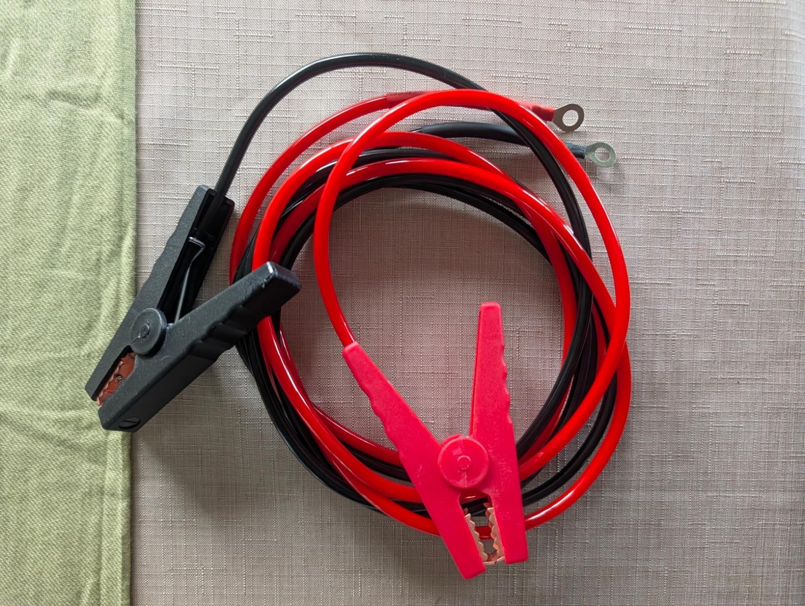 Electric Fence Jumper Leads 6.6ft, 10kV Clips, Copper Wire, TPU Cable