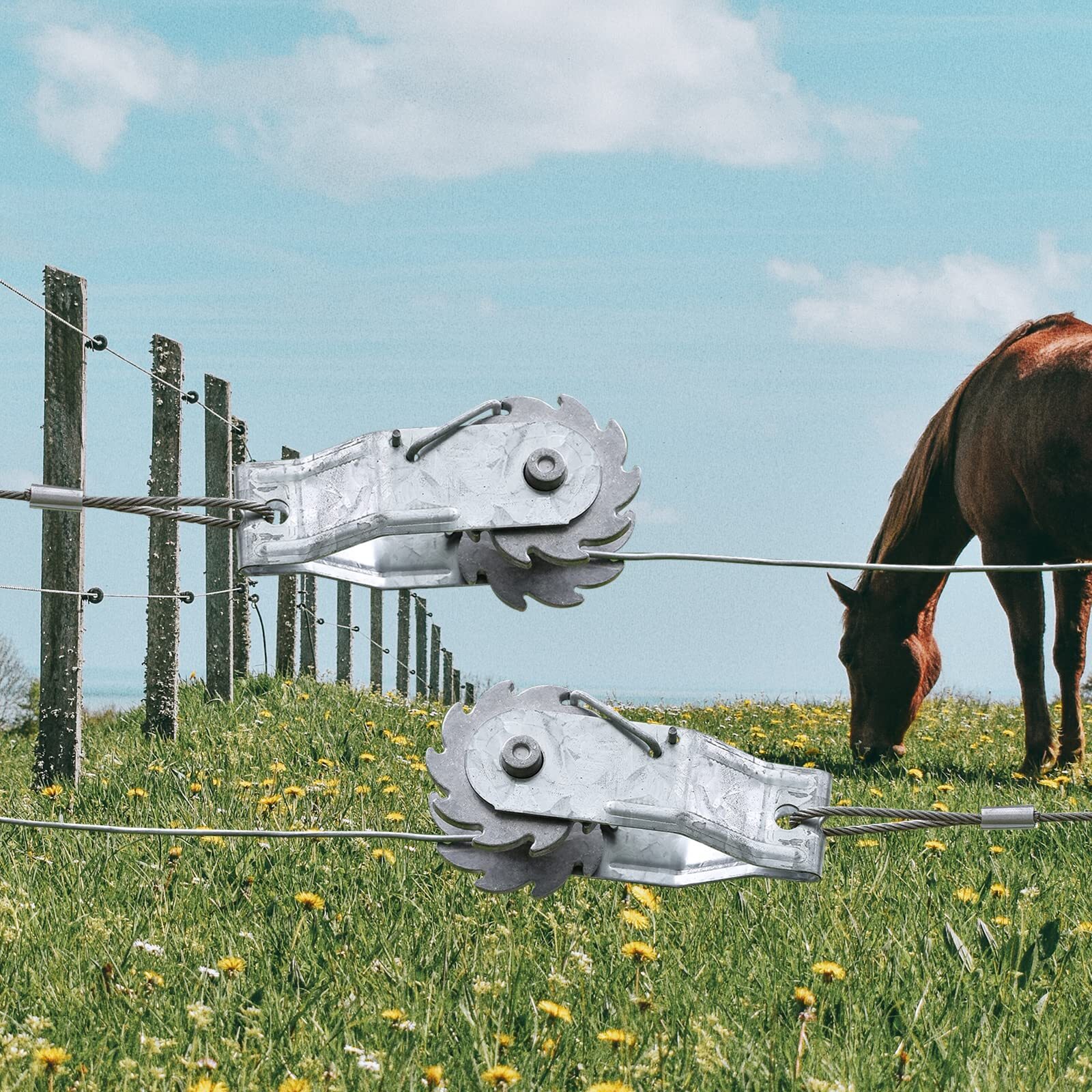 15 Pcs Heavy Duty Fence Wire Tensioner Electric Fence Stretcher for Farm Fence