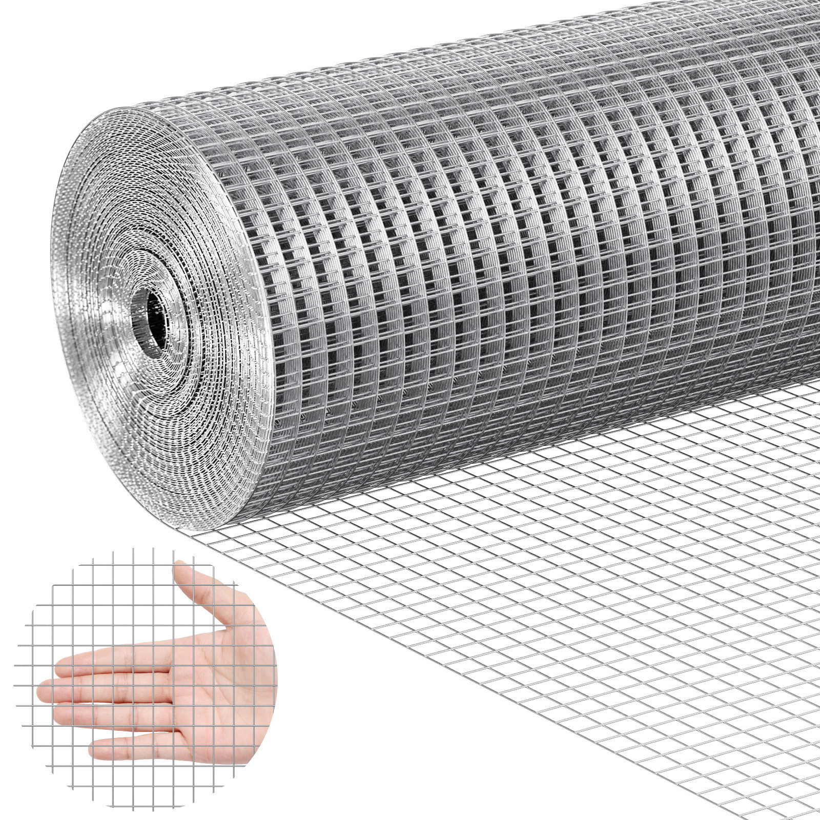 VEVOR Hardware Cloth 1/2″ 36in x 100ft 19 Ga Wire Mesh Roll Chicken Wire Fencing