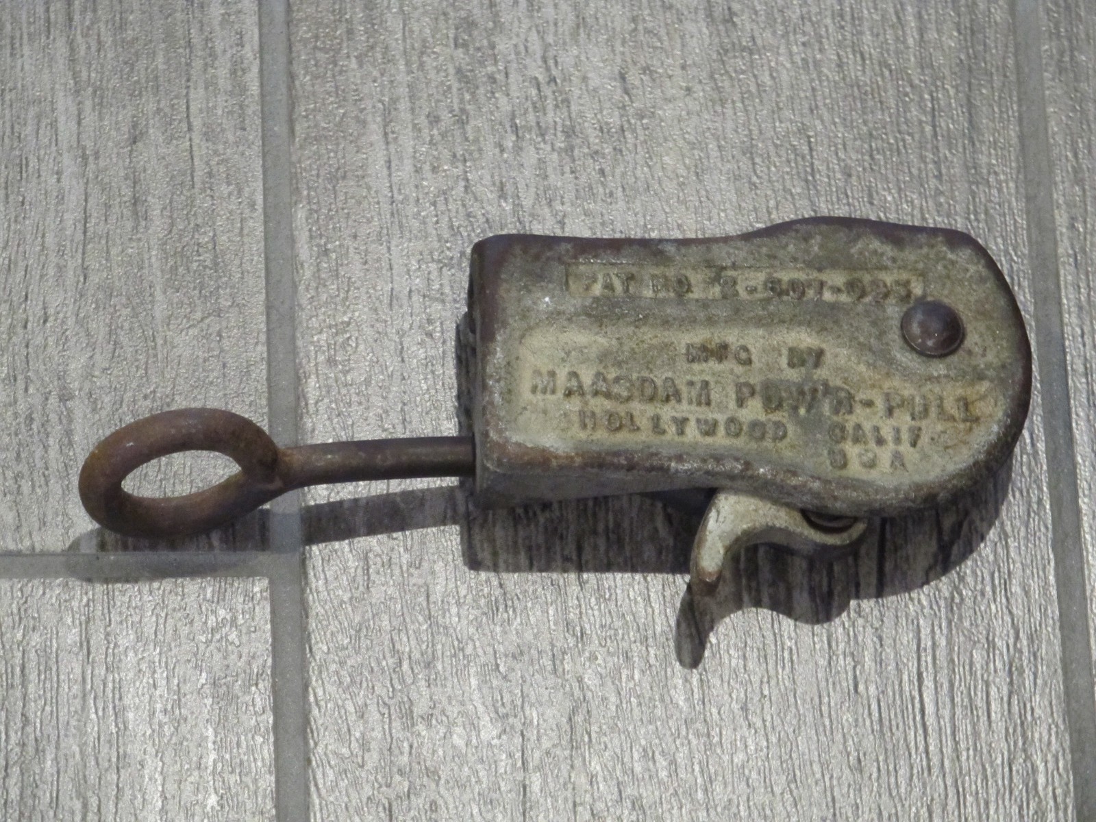 Vintage Original MAASDAM Pow’r-Pull 7959 Wire Fence Grip Puller, USA