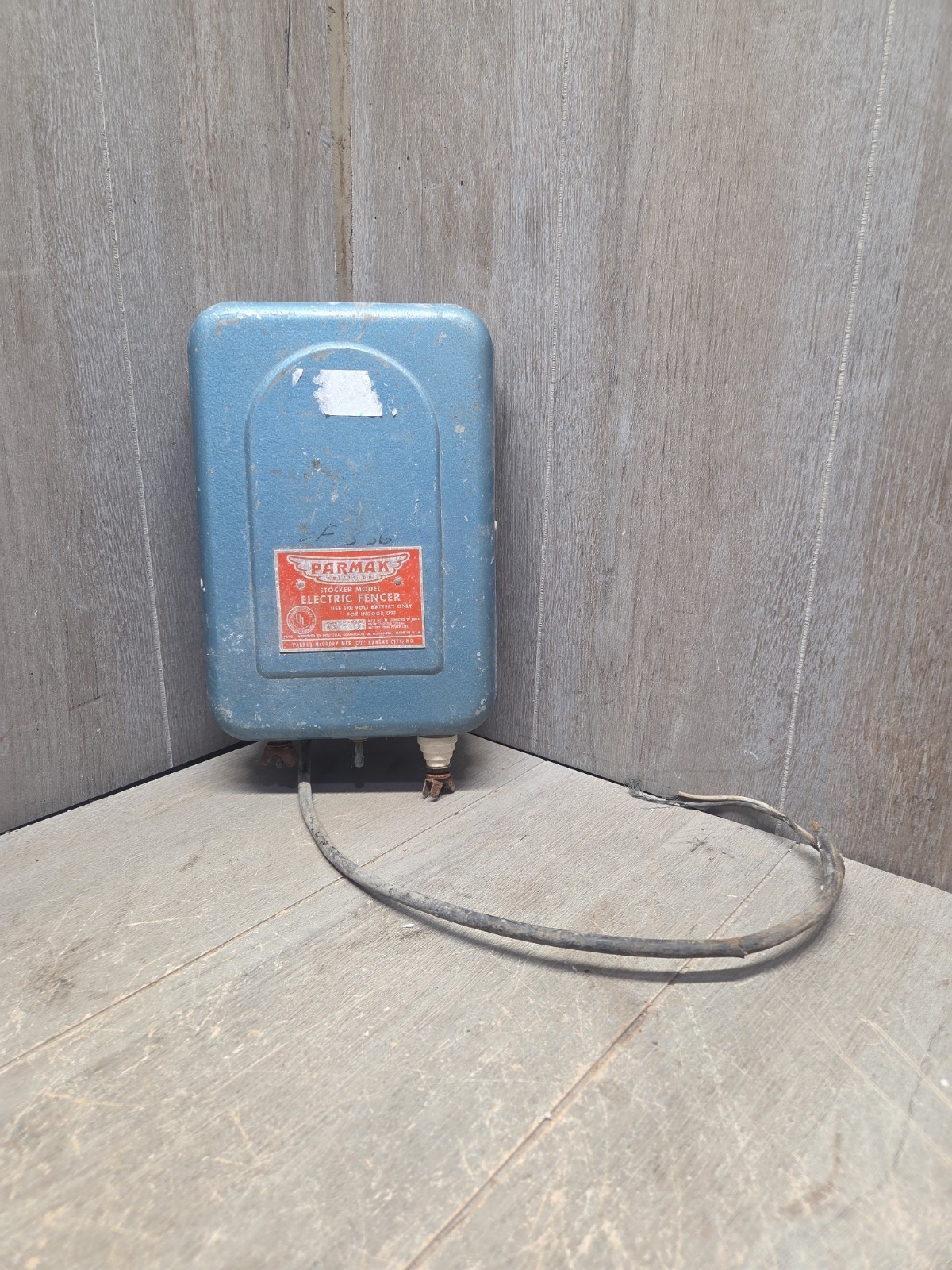 Vintage Parmak Electric Fencer Unit Model A-S Parker McCrory 6V Untested No Plug