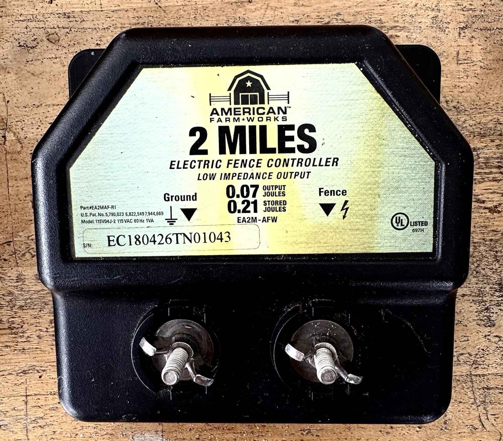 American Farm Works 2 Mile AC Low Impedance Energized Electric Fence Controller