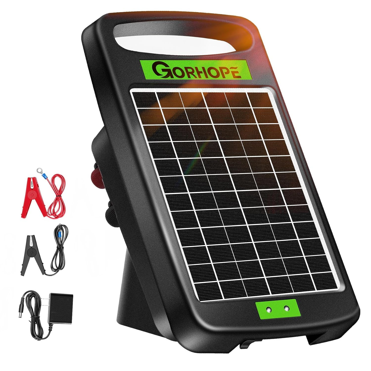 5 Miles Solar Electric Fence Charger,Output 0.11J Electric Fence Charger Solar P
