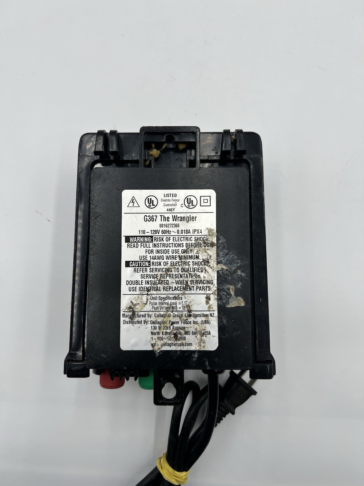 Gallagher Electric Fence Charger The Wrangler G367 Works