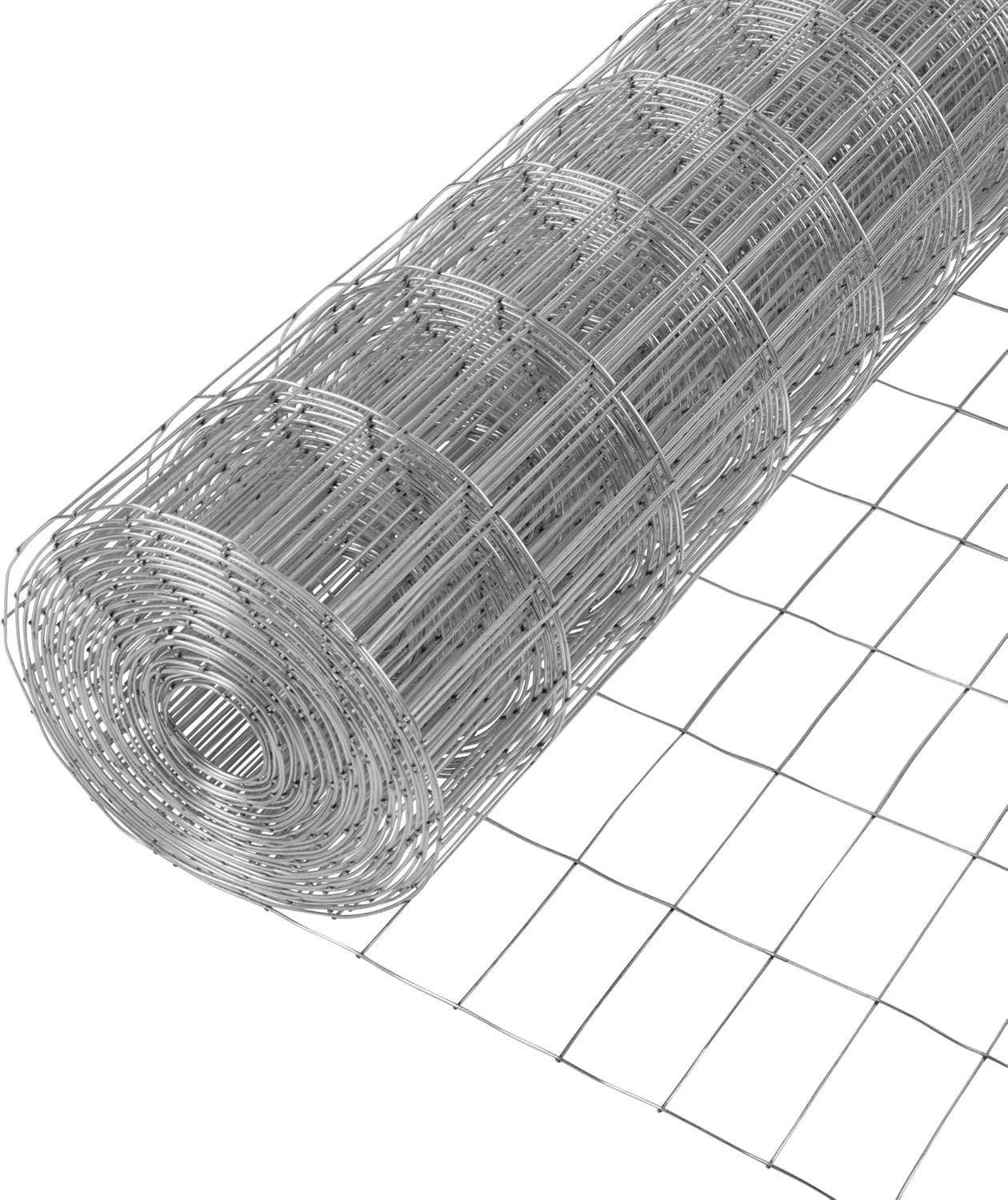 YARDGARD – 1 in. Mesh Welded Wire Fence – 16‑Gauge – 24 in. x 25 ft. Galvaniz…