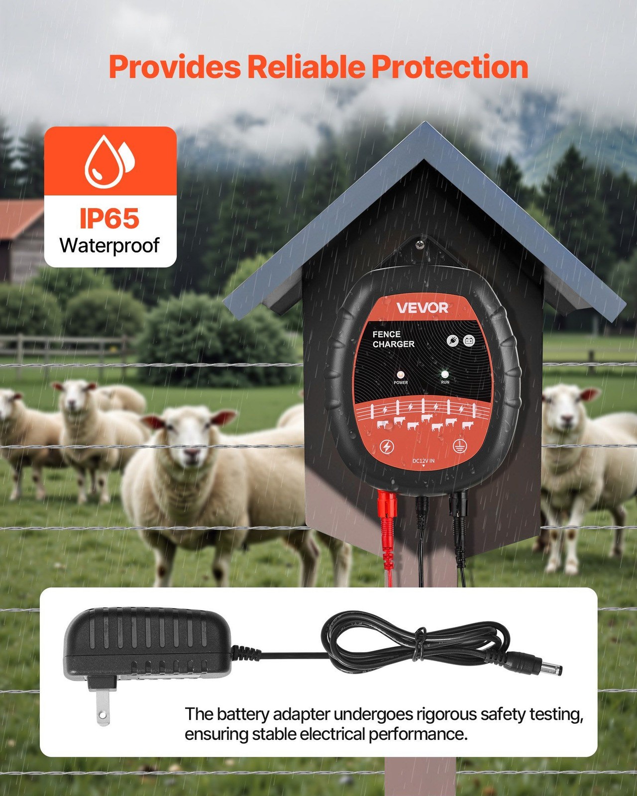 10kV 1J High Performance Fence Energizer Solar Ready IP65