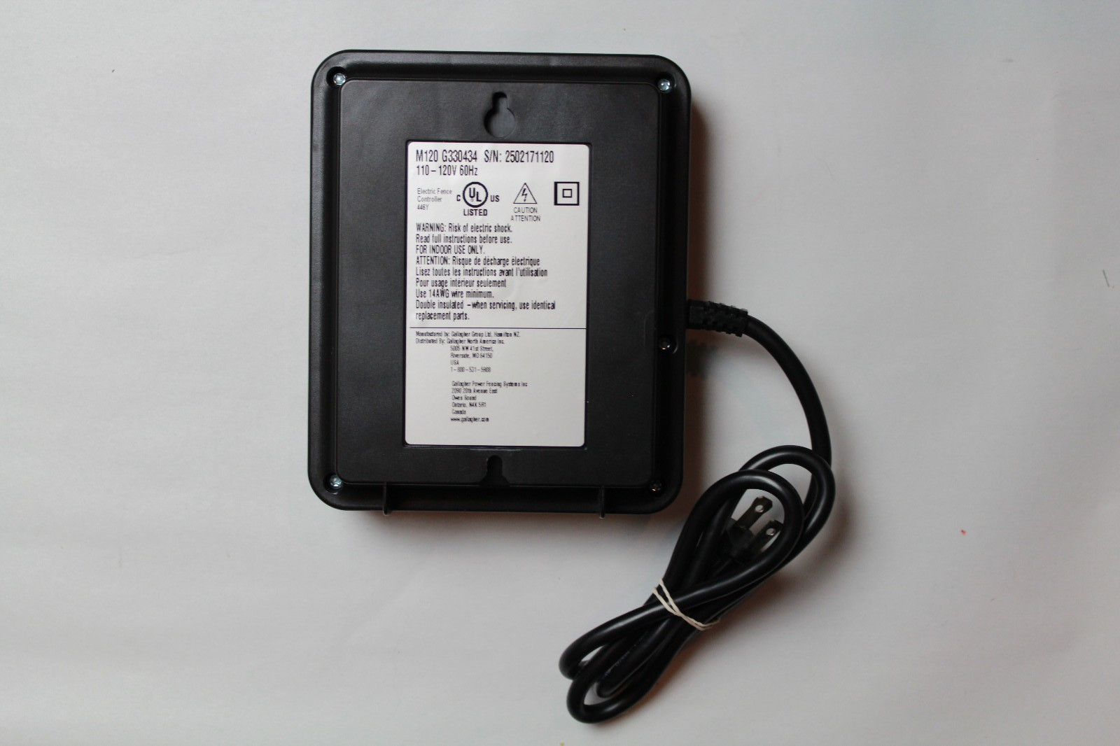 NEW Gallagher Portable M120 Mains Fence Energizer ( G330434 ) – Not Ship CA