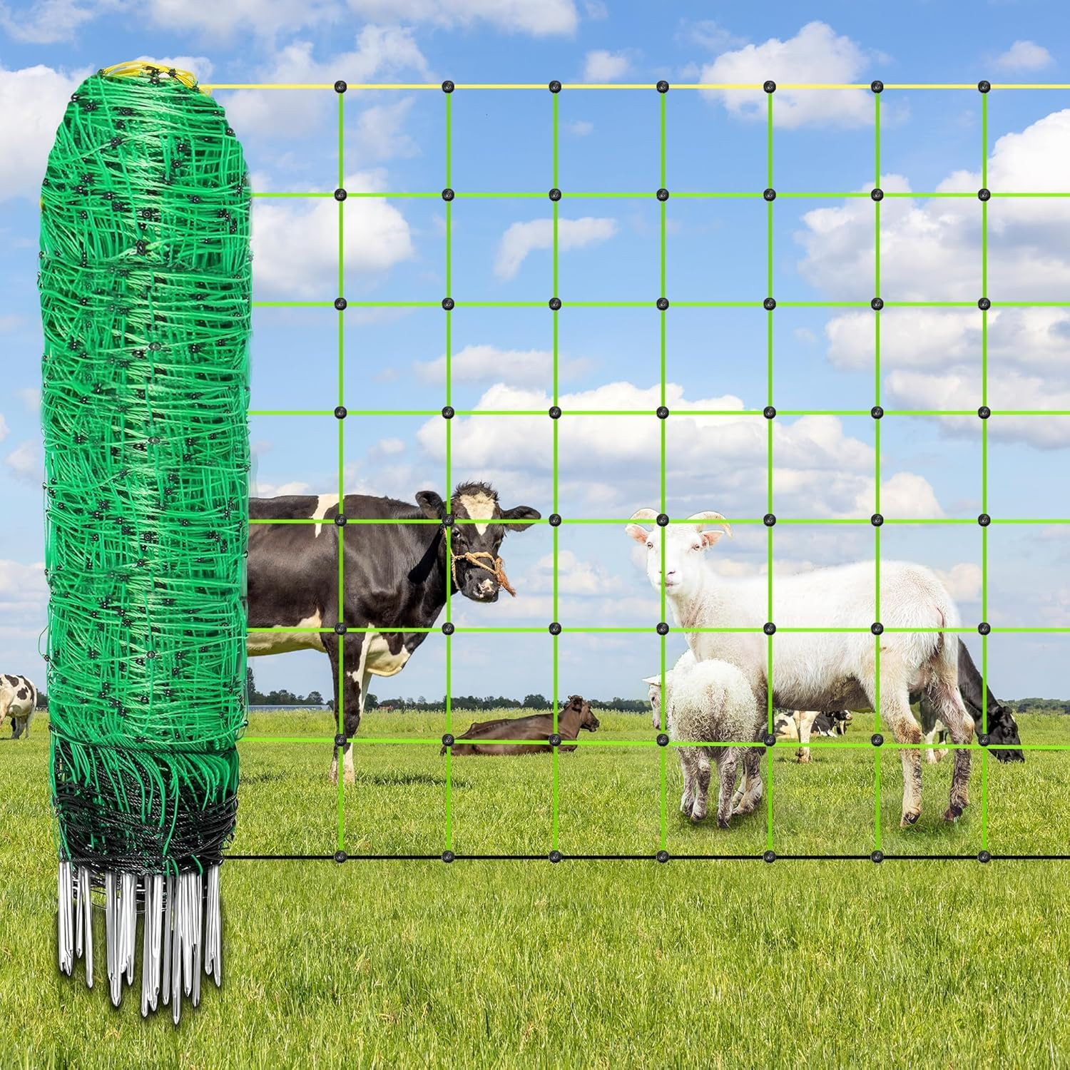 Electric Fence Netting, 42.5″ X 164′ Electric Netting Fence, PE Portable Electri