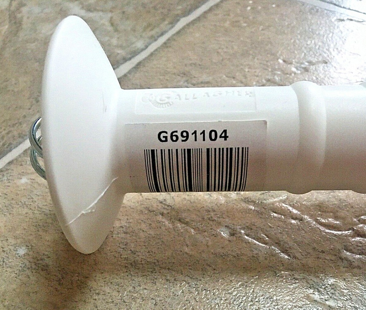 Gallagher Small Gate Handle White G691104 Non-Turning Hook Fence NEW