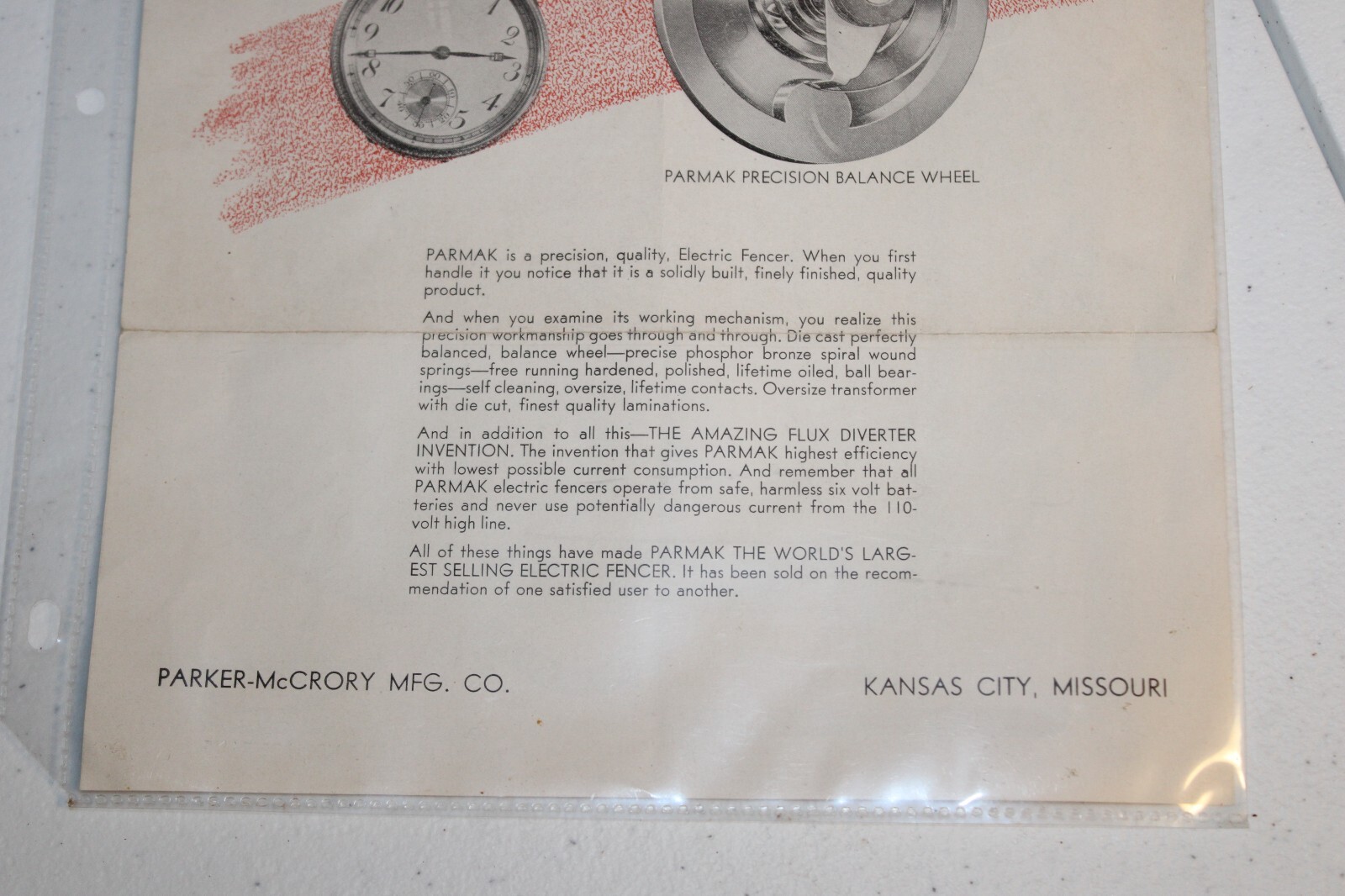 Vintage Advertisement PARMAK Electric Fencer