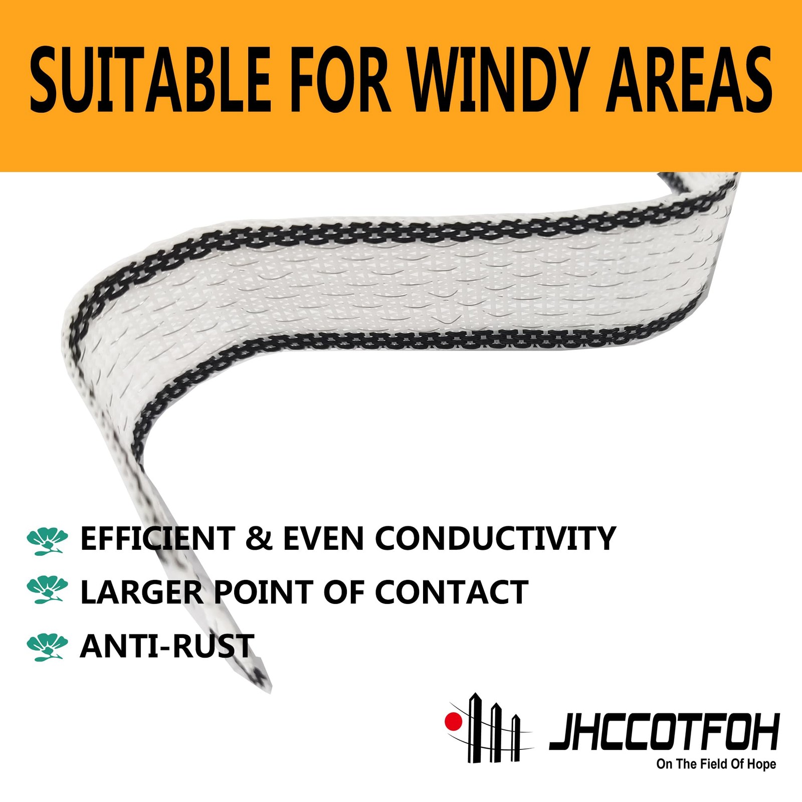 Electric Fence Polytape, 5 Strands of Electrical Conductors Poly Electric Fence