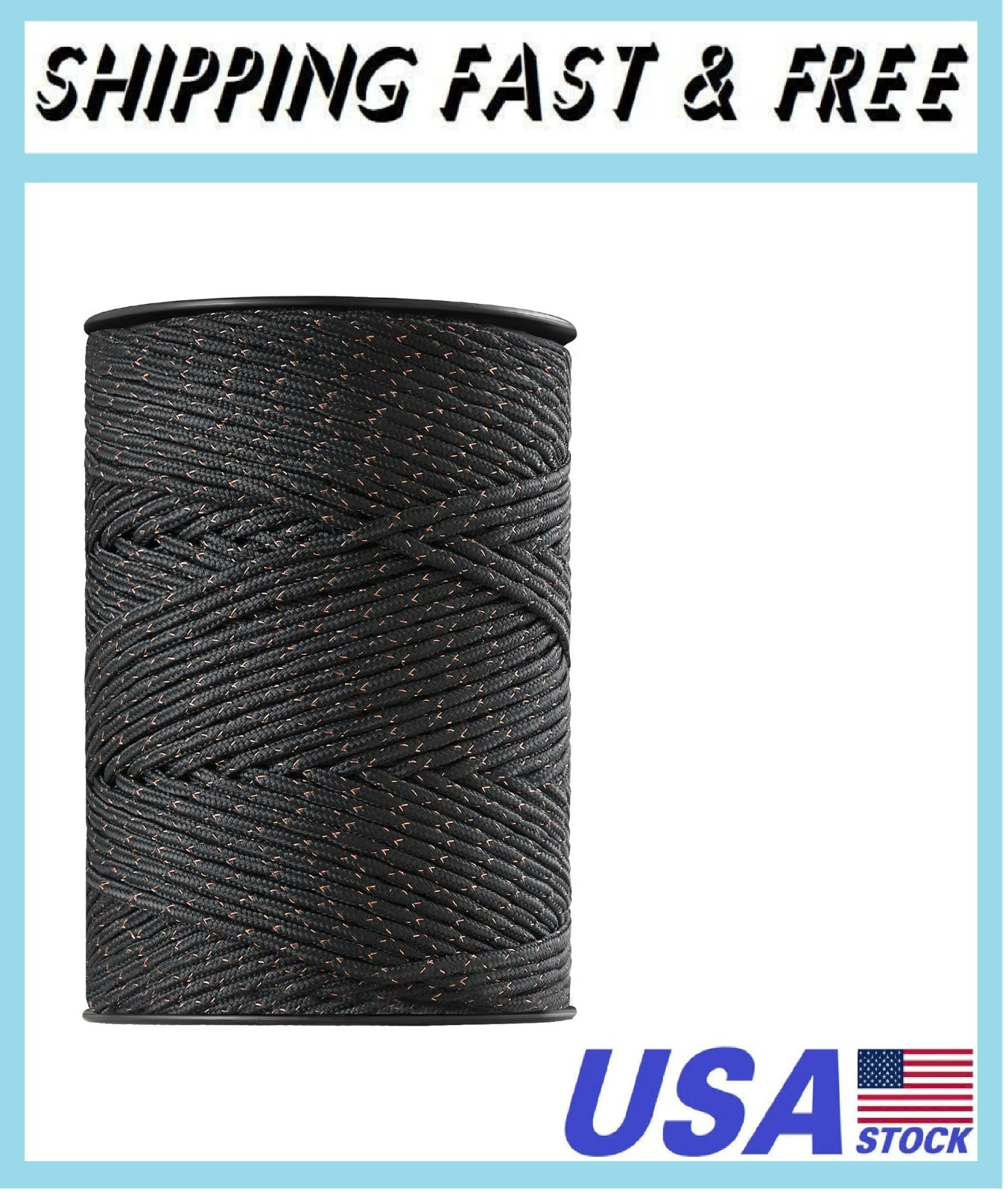 VEVOR Electric Fence Wire, 1000Ft 305M Portable Polywire, 1/4″ Diameter 2 Copper