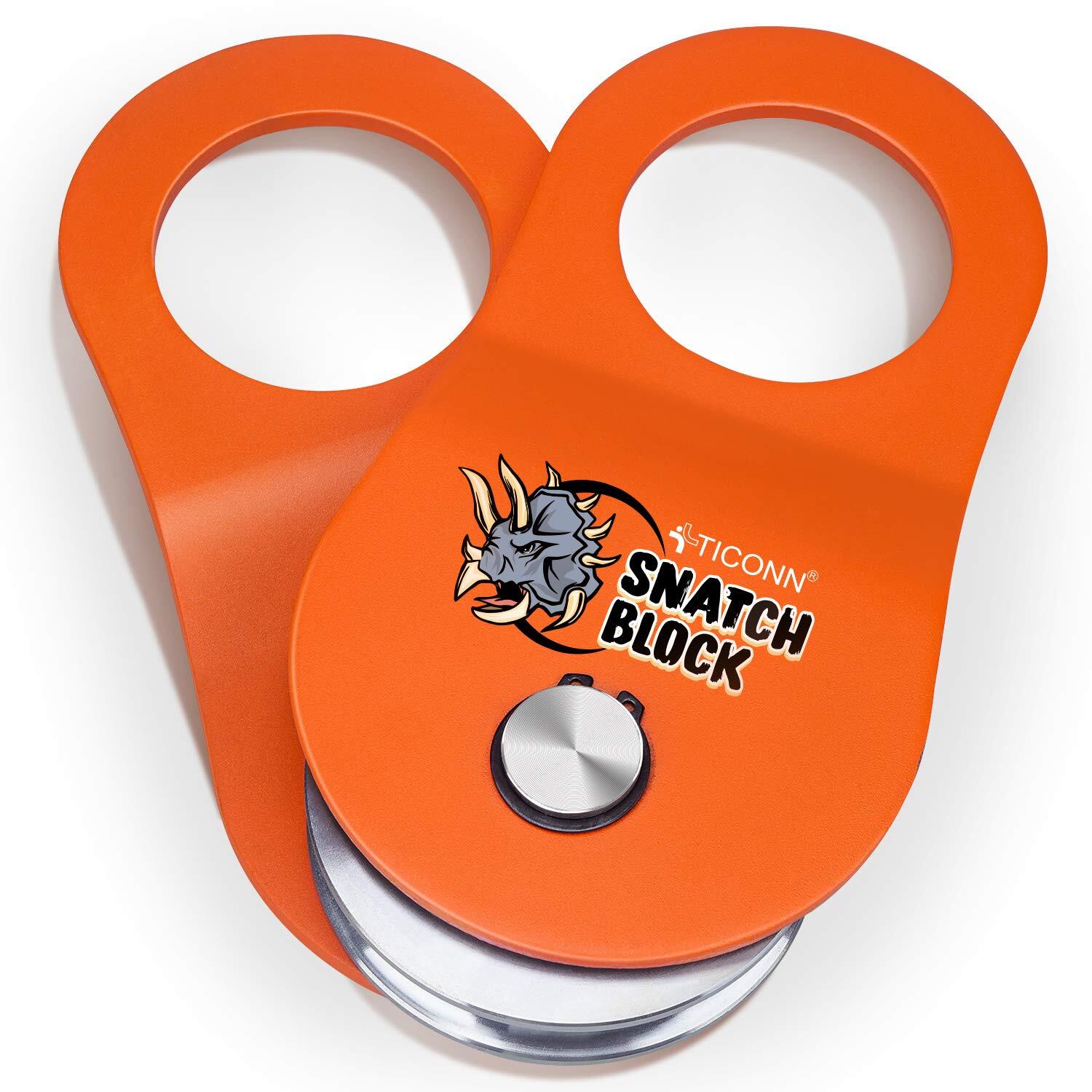 10 Ton Winch Snatch Block Towing Pulley Blocks 22000 Lbs Capacity Heavy Duty Off