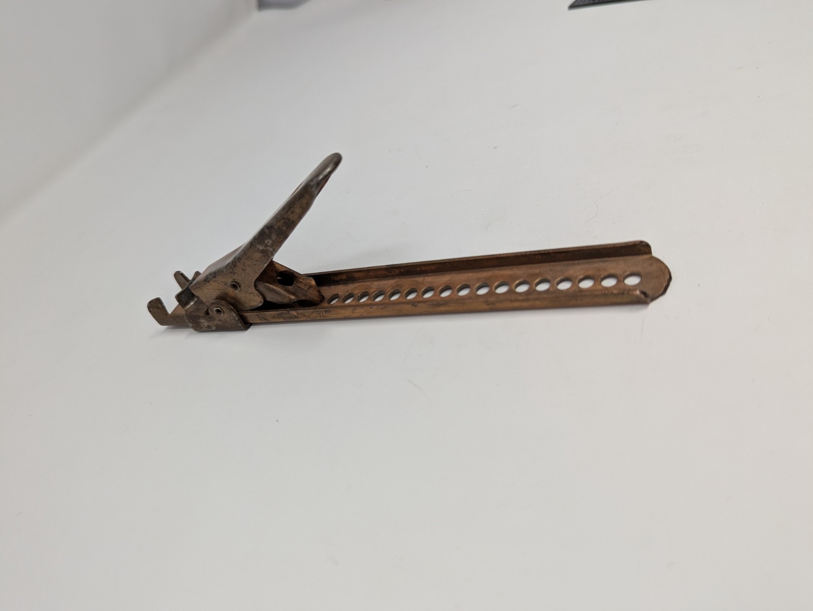 Vintage Fence Wire Stretching Tool Allied Fence Co Copper Tone 7.5″