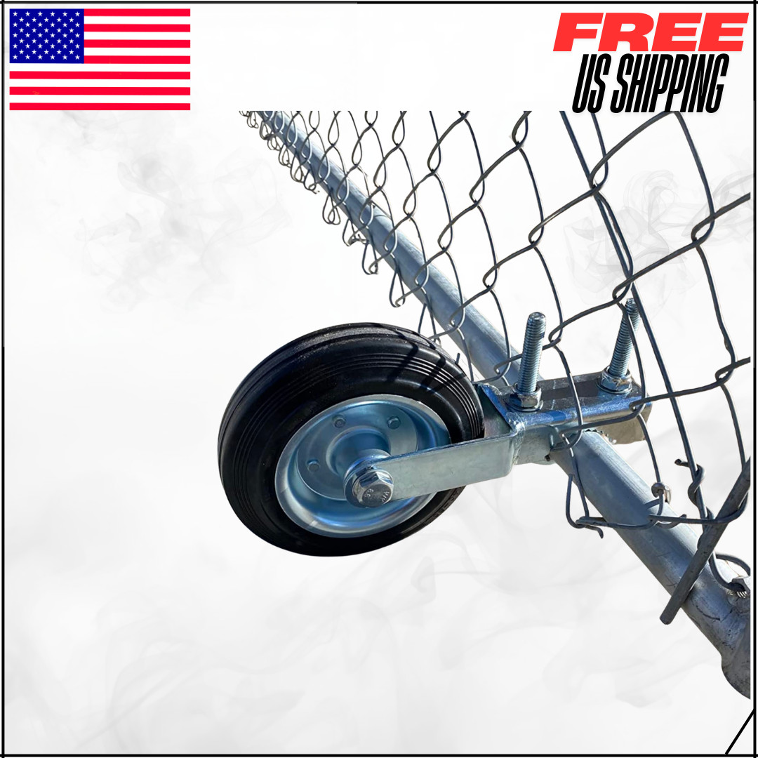 Gate Support Wheel For Metal Tube Chain Link Fence Frames Supporting Swing