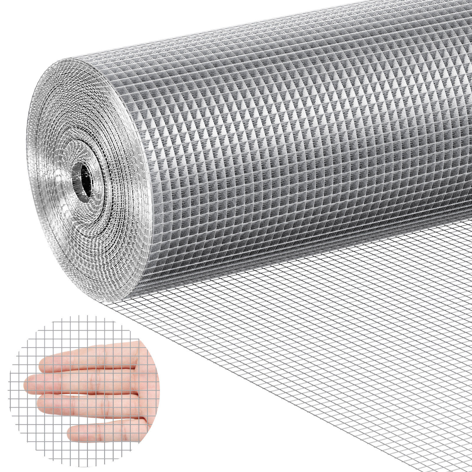 VEVOR Hardware Cloth 1/4″ 48in x 100ft 23 Ga Wire Mesh Roll Chicken Wire Fencing