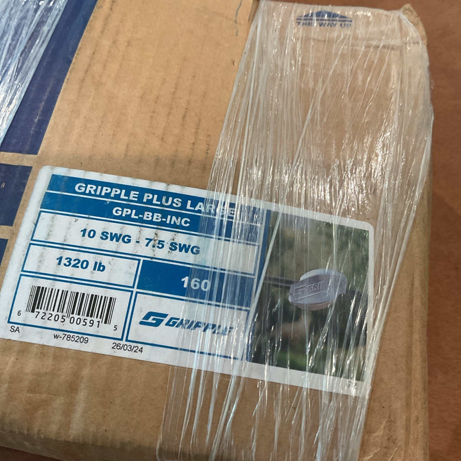 LOT OF 160 GRIPPLE PLUS LARGE WIRE JOINERS GPL-BB-INC 10 SWG-7.5SWG