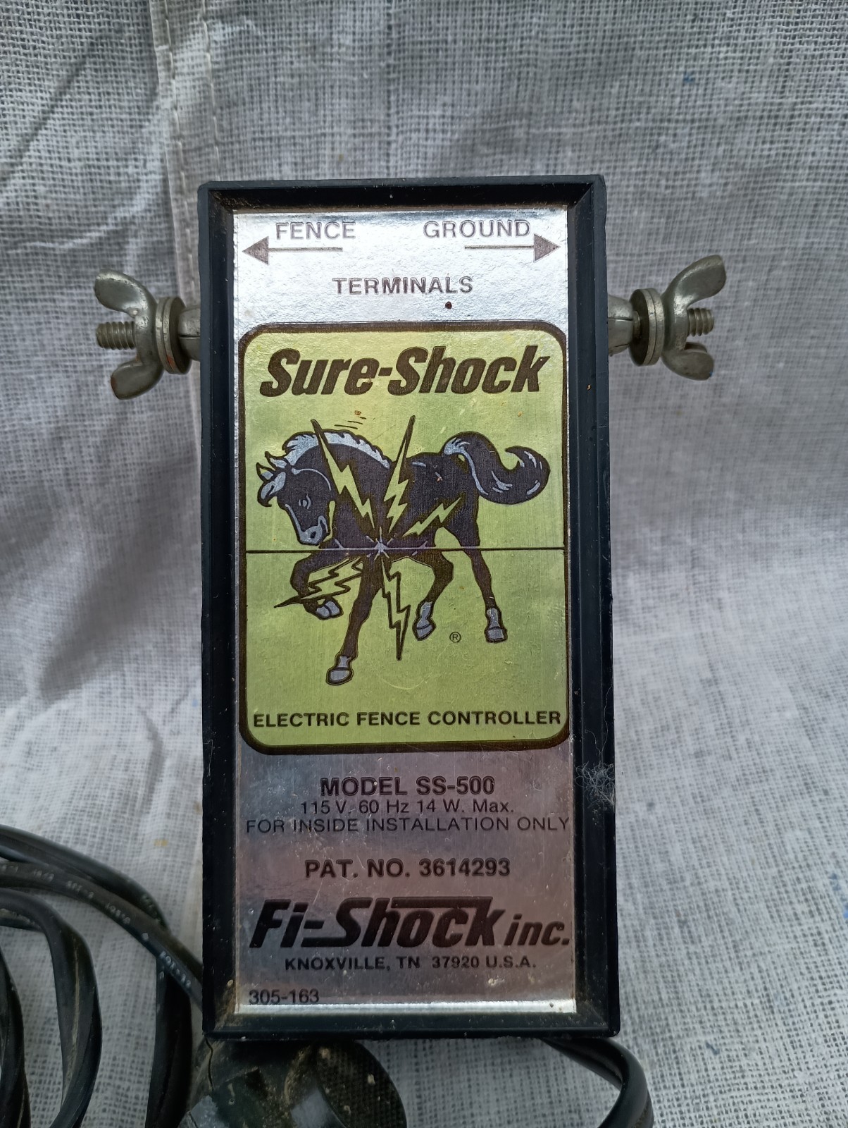 Vintage Fi-Shock Model SS-500 Electric Fence Controller Sure-Shock Made in USA