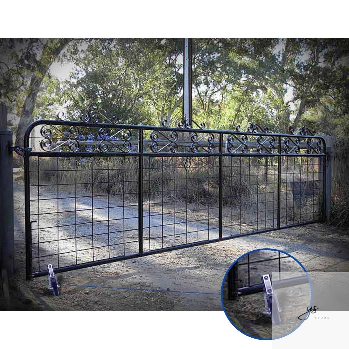 Gate Wheel Supporting Swing Gate with 1-5/8″ Thru 2-1/8″ Gate Frames Gate Suppor