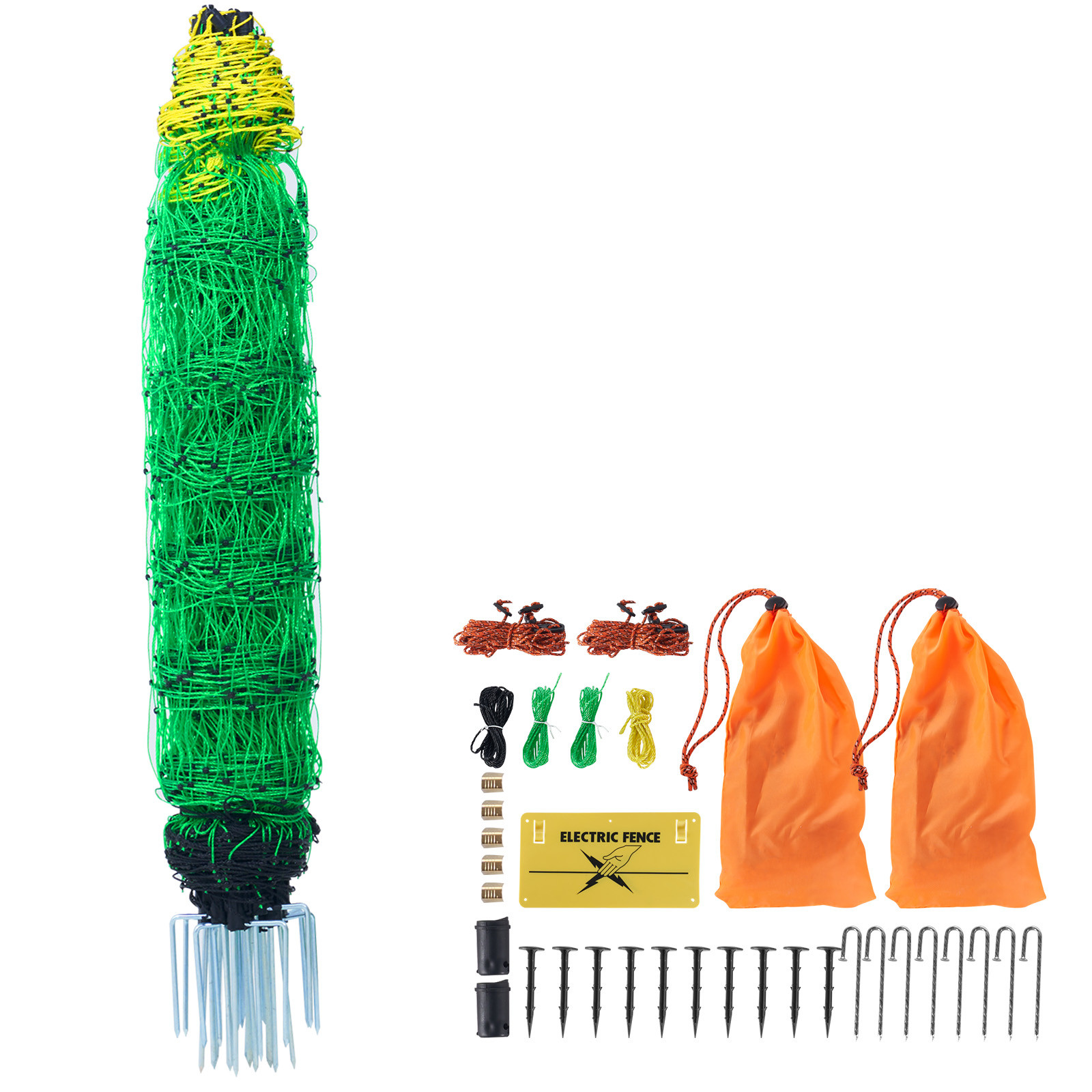 VEVOR Electric Netting Fence Kit Sheep Fencing 35″H x 164’L with Posts Spikes
