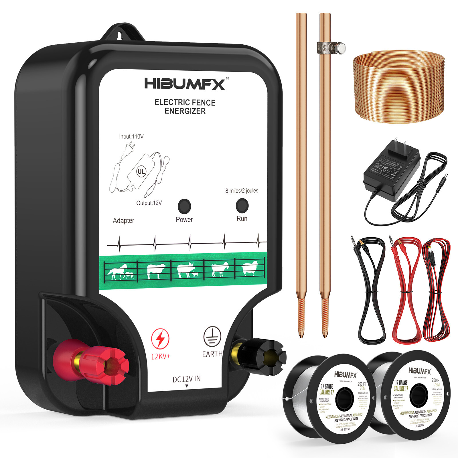 Fence Charger, Electric Fence Energizer Fencing System