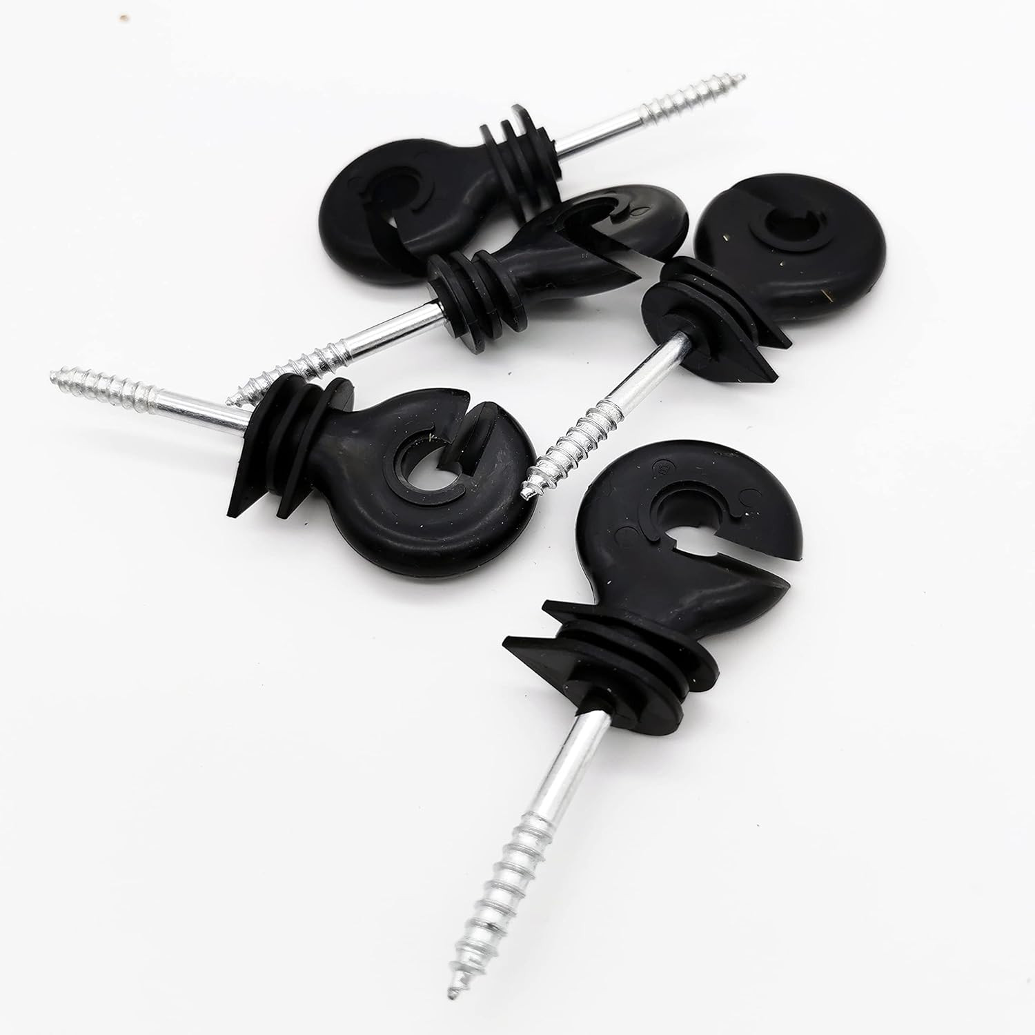 120 Pcs Electric Fence Insulator Screw-In Insulator Fence Ring Post Wood Post