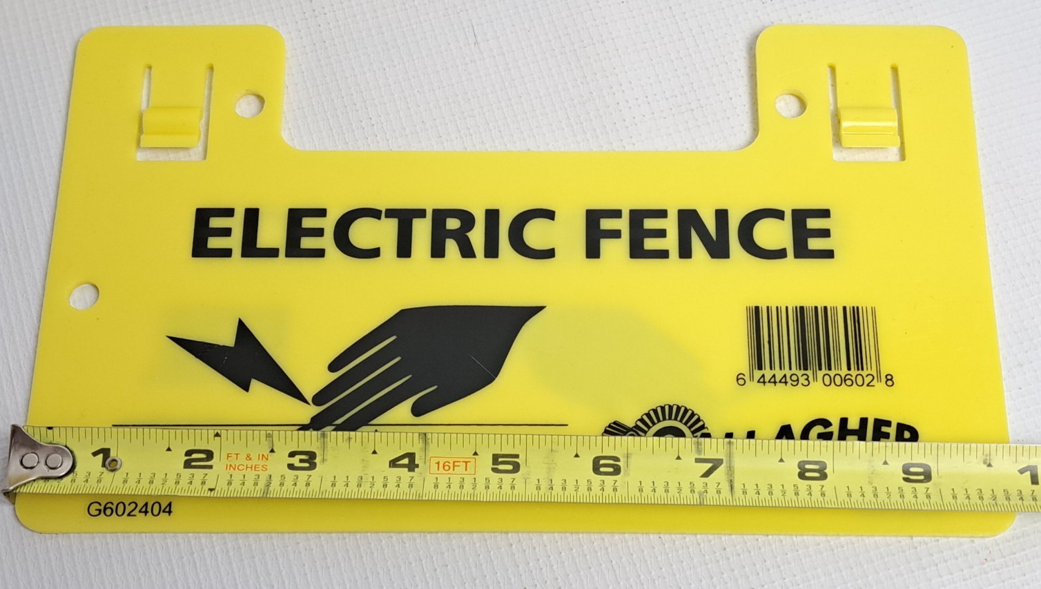 Gallagher G602404 Electric Fence Warning Signs Lot of 2 NEW