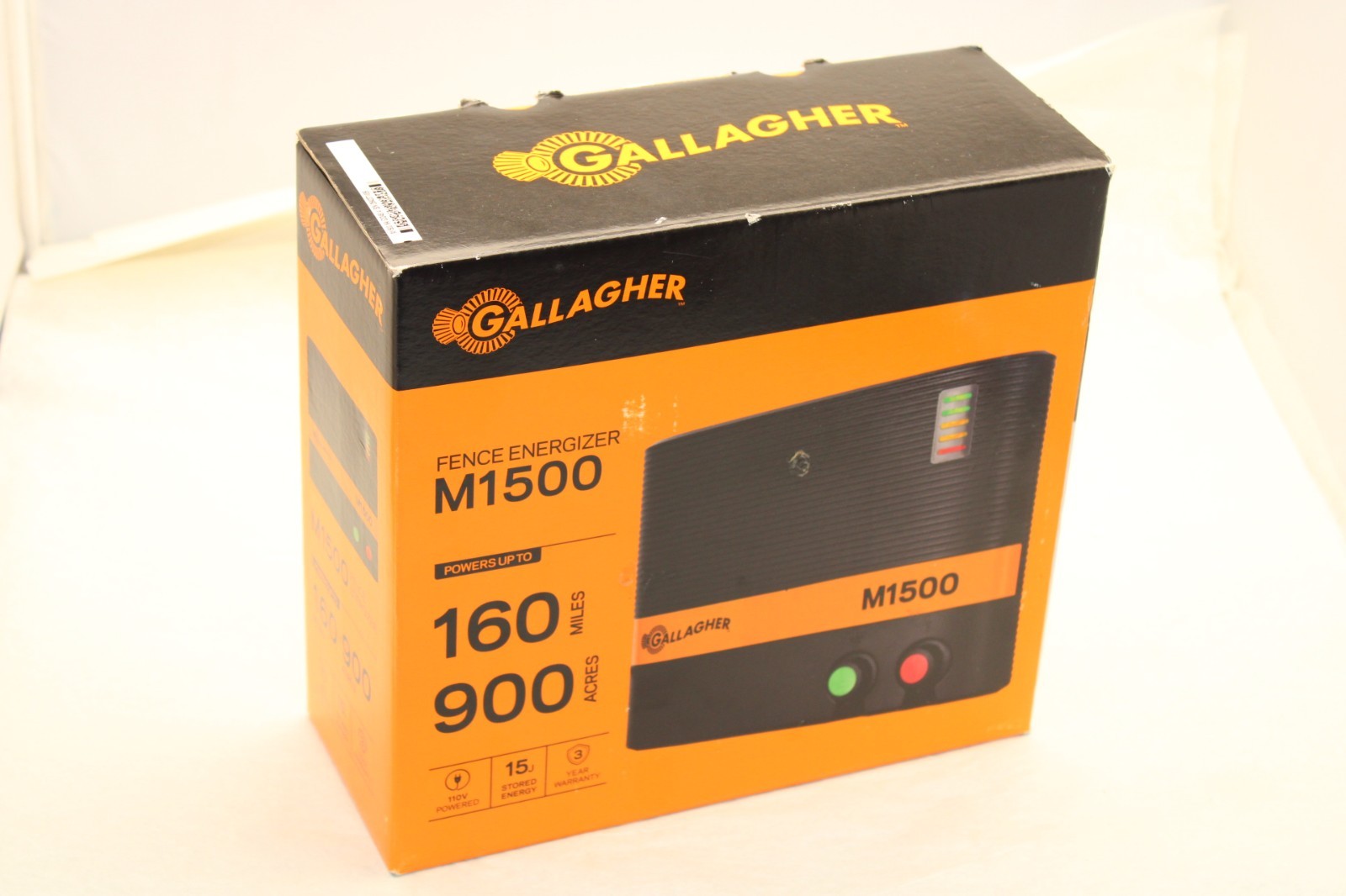 NEW in box – Gallagher M1500 Electric Fence Energizer – 160 mile / 900 acre