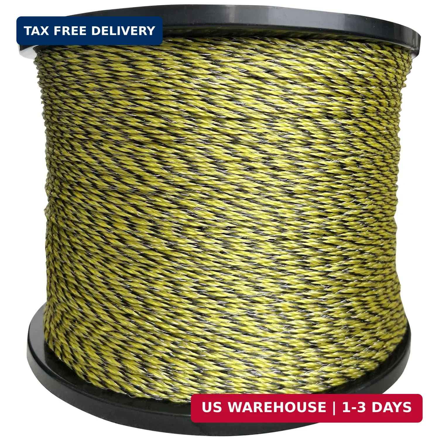 Upgraded Electric Fence Polywire 5050 Feet 1540 Meters, 6 Stainless Steel Strand