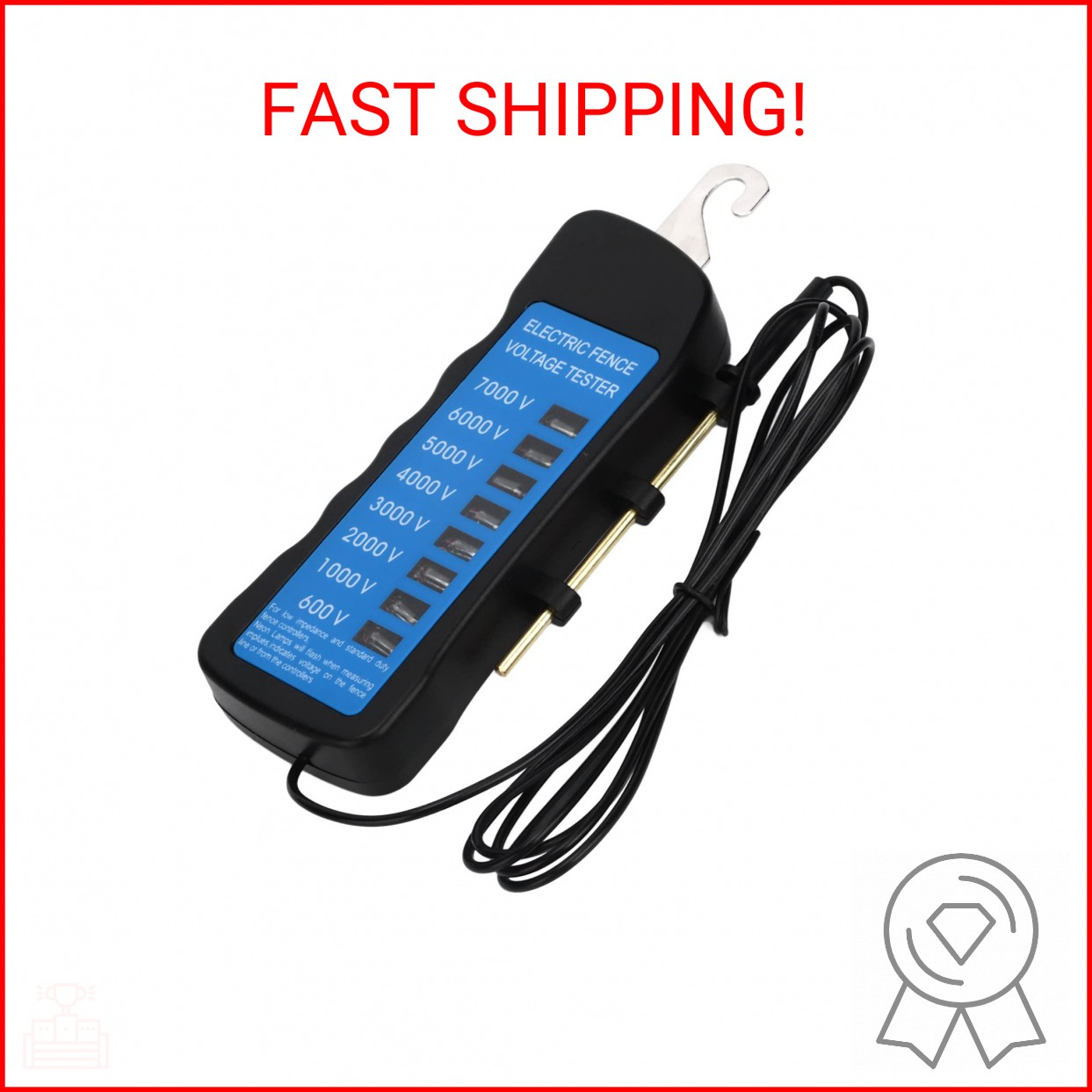 Electrical Fence Voltage Tester Electric Fence Fault Finder Voltmeter High Volta