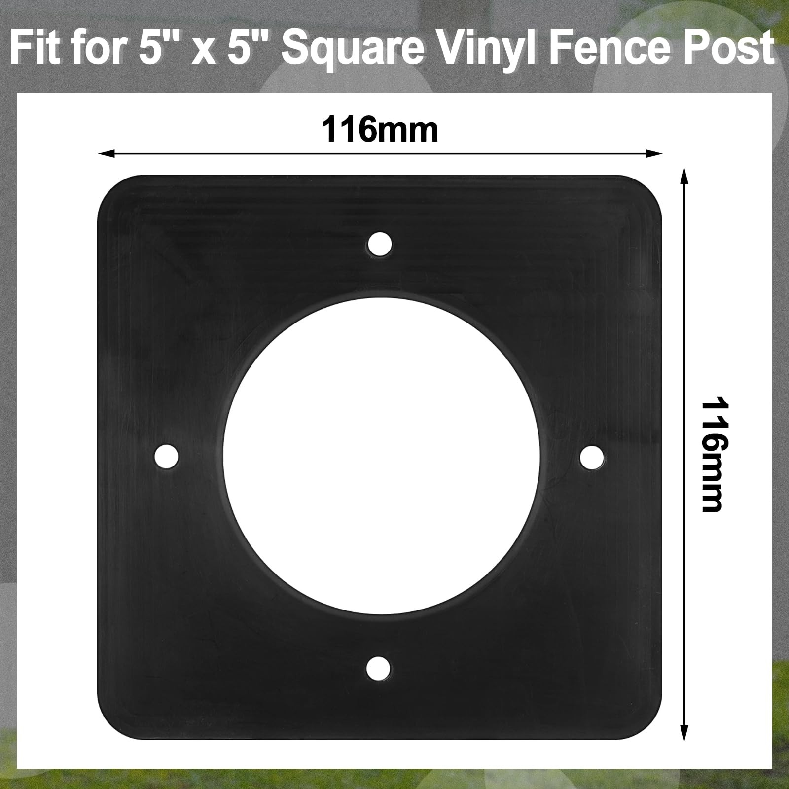 10 Pcs Nylon Top Rail Tie Replacement for 5 x 5 in Sq Vinyl Fence Post Durabl…