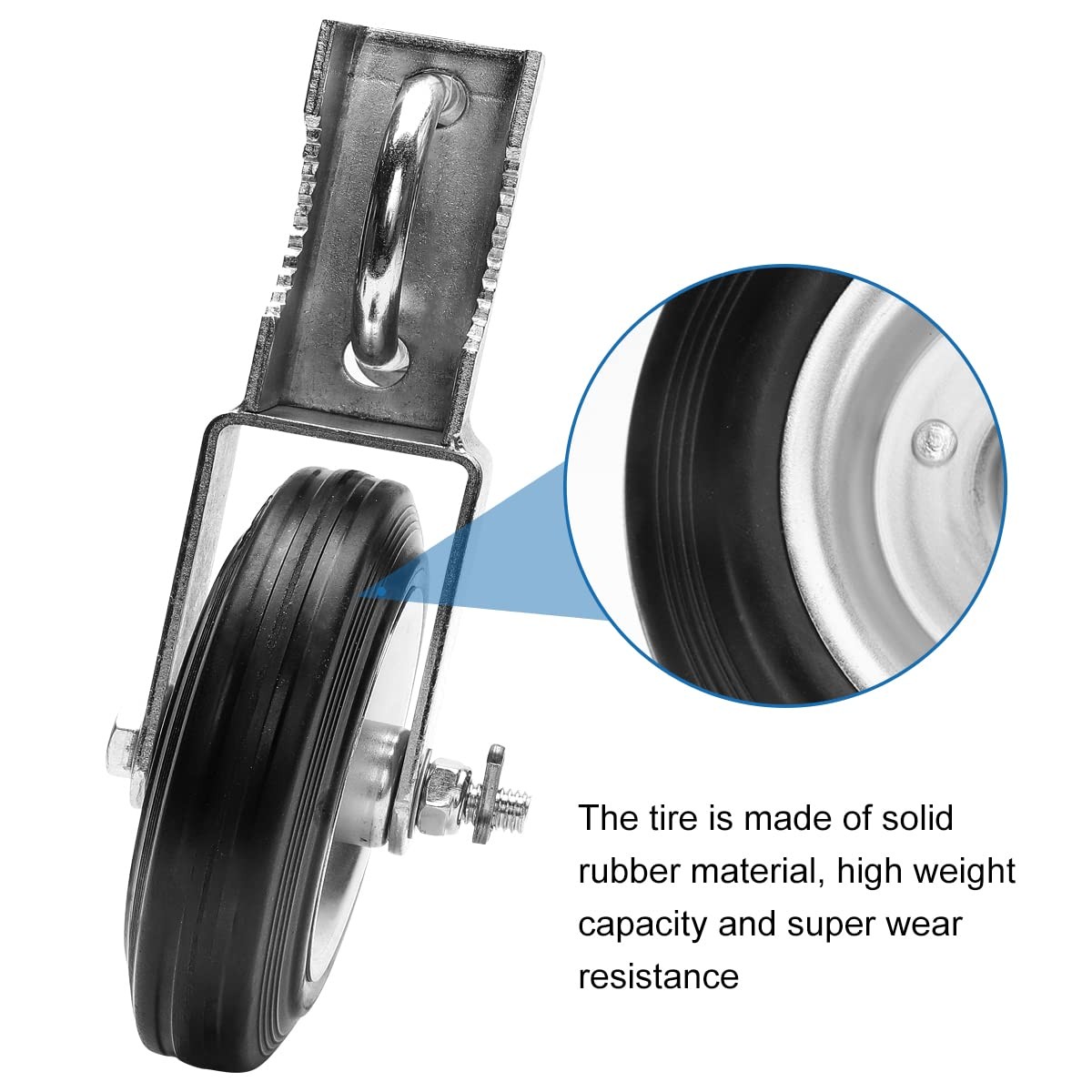 Gate Wheel Supporting Swing 1-5/8″ Thru 2-1/8″ Frames Support Metal Tube Chain