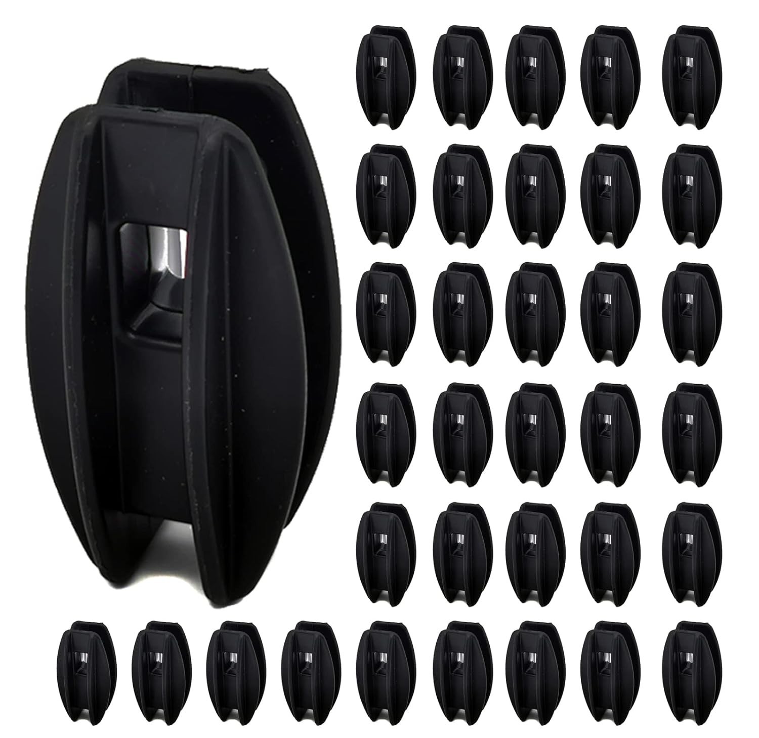 40 Pcs Black Electric Fence Corner Post Insulators for Poly Wire