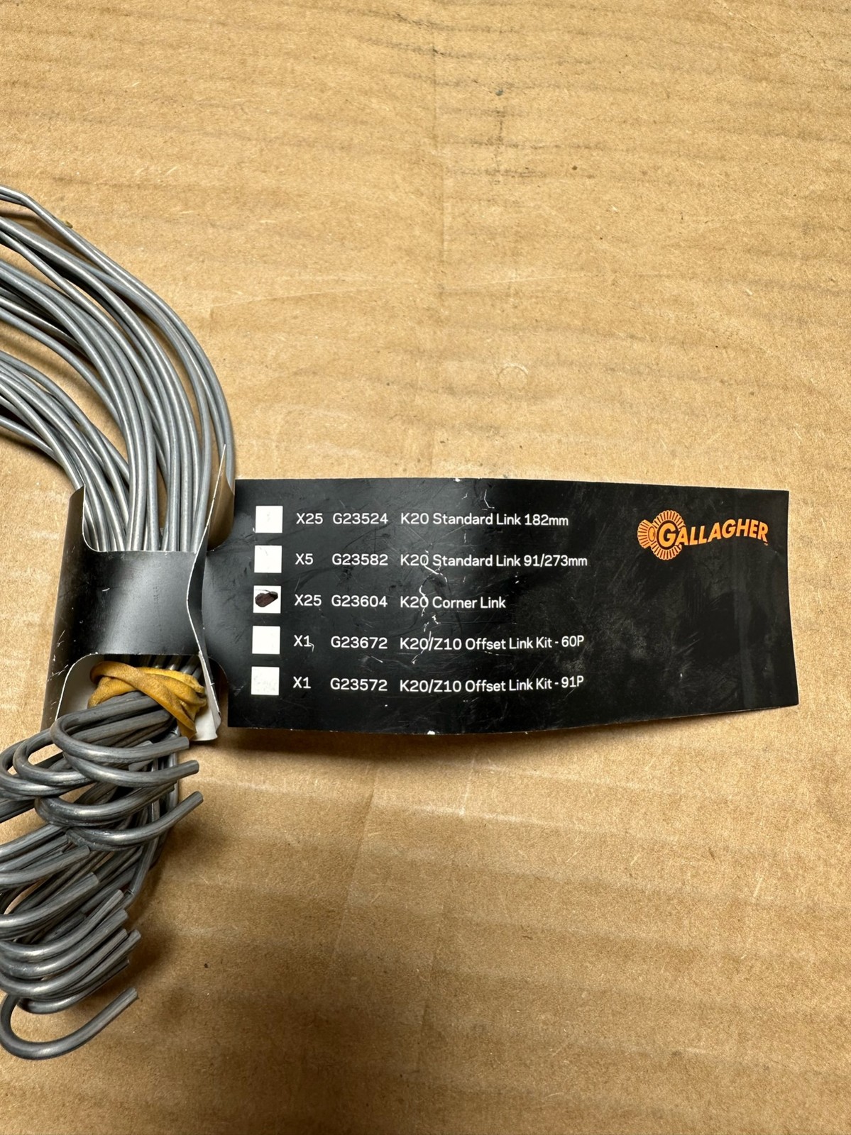 25x Pack Gallagher G23604 K20 Corner Links