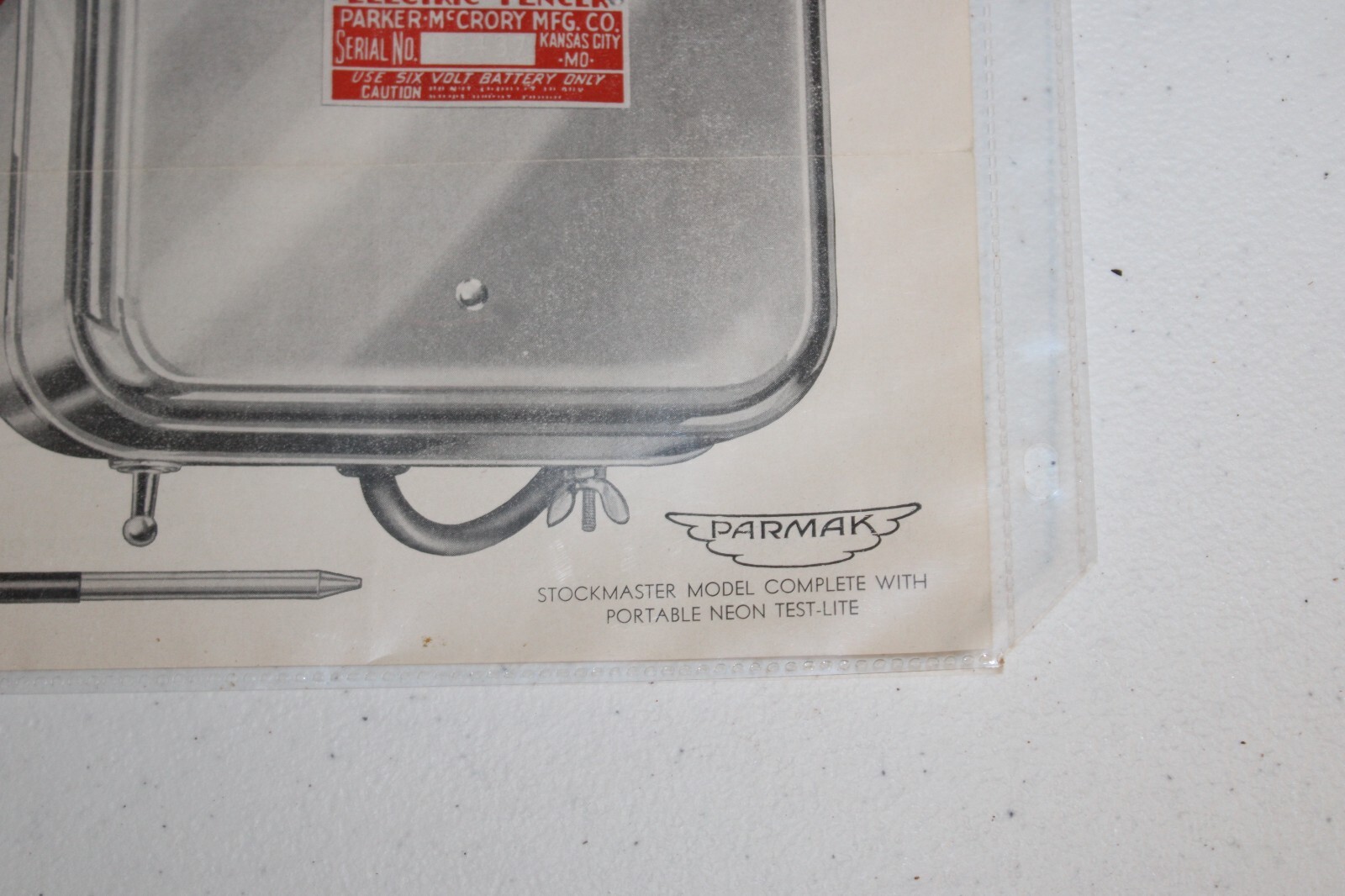 Vintage Advertisement PARMAK Electric Fencer