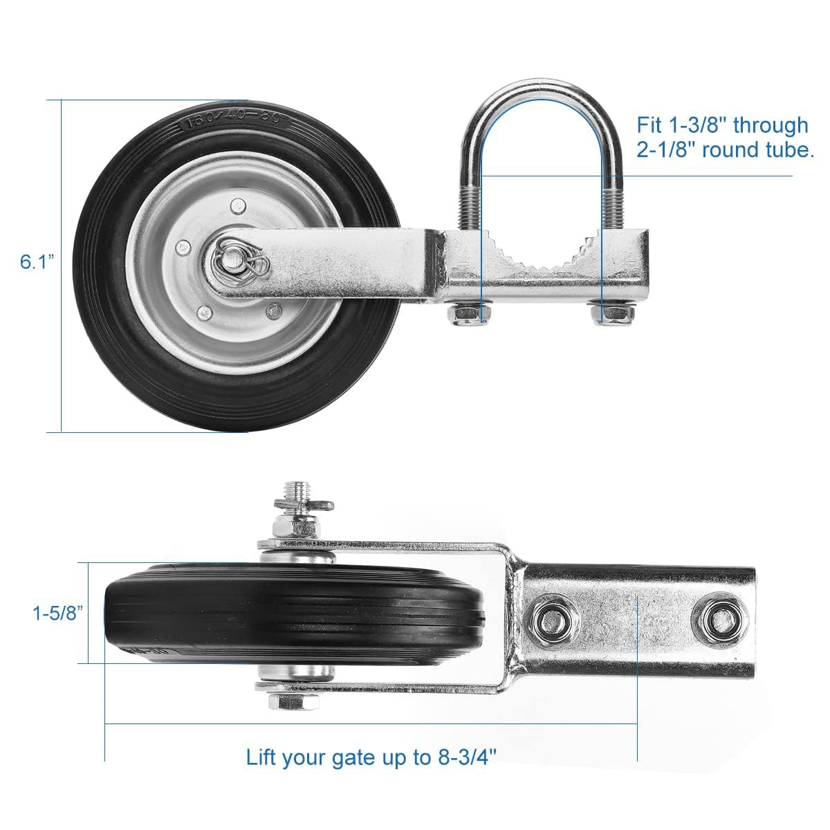 Gate Support Wheel For Metal Tube Chain Link Fence Frames Supporting Swing