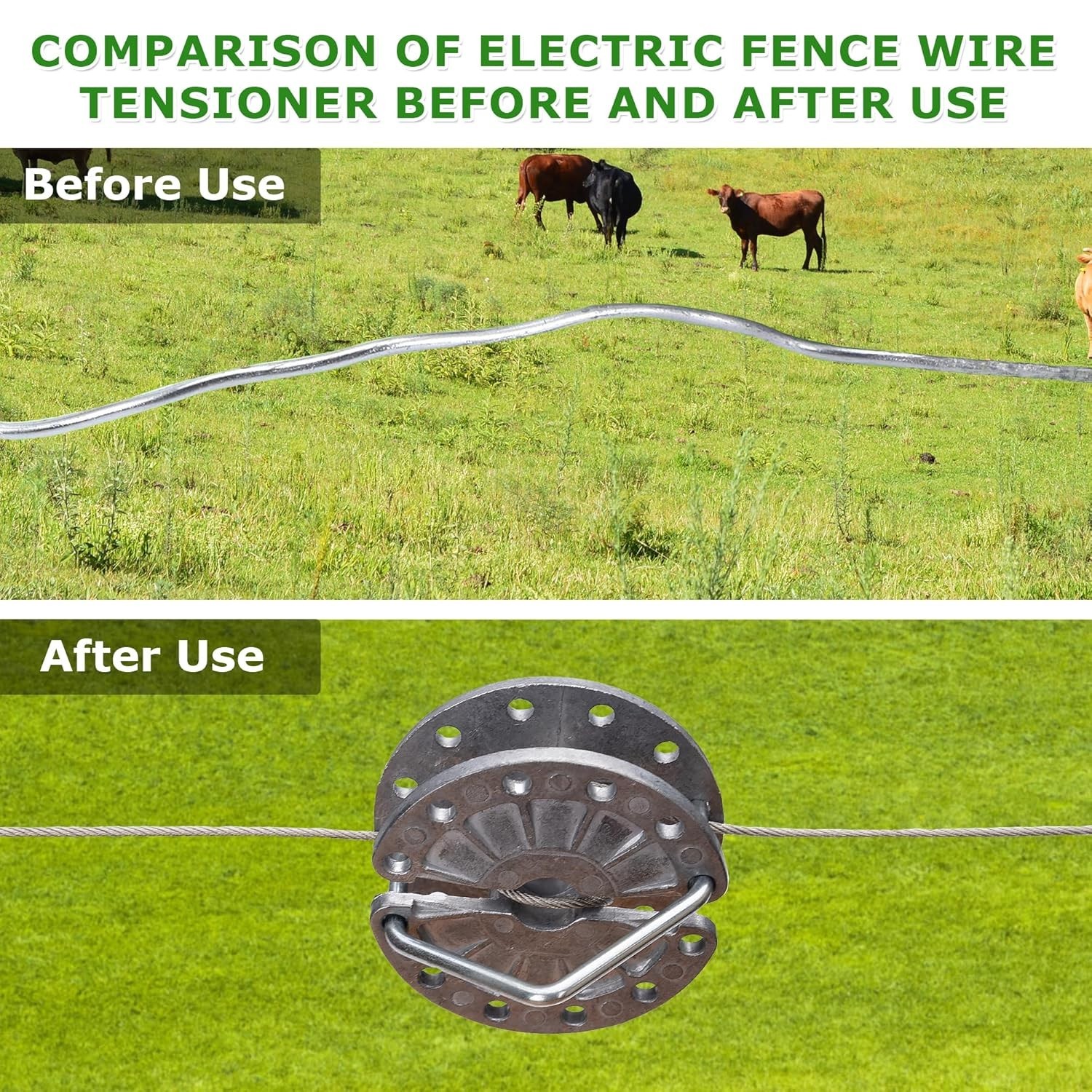 Electric Fence Wire Strainer, 10Pcs Rapid Wire Tensioner, Fence Tightener