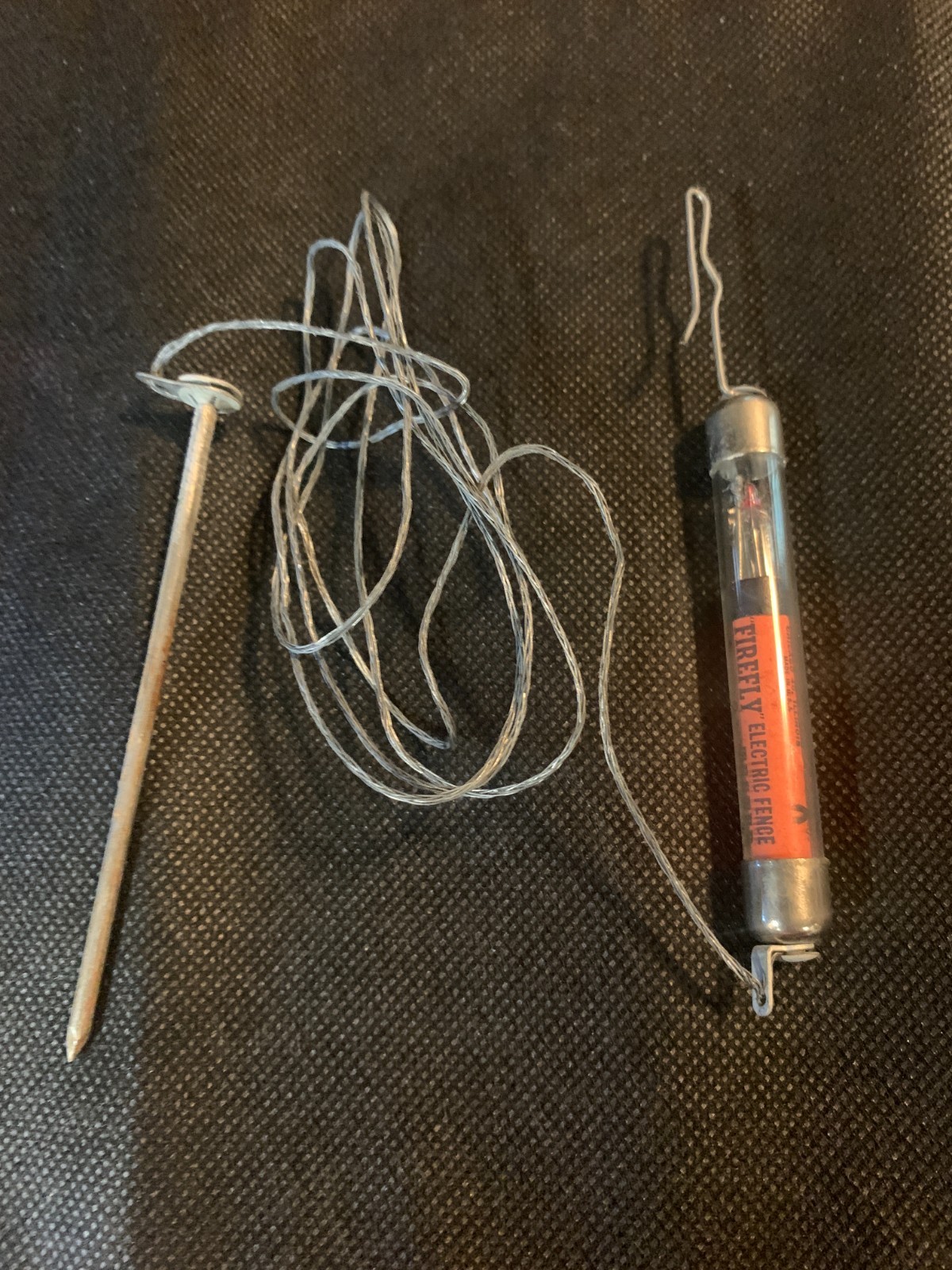 Vintage Firefly Electric Fence Tester Farm Ranch Tool w/ Ground Probe Portable