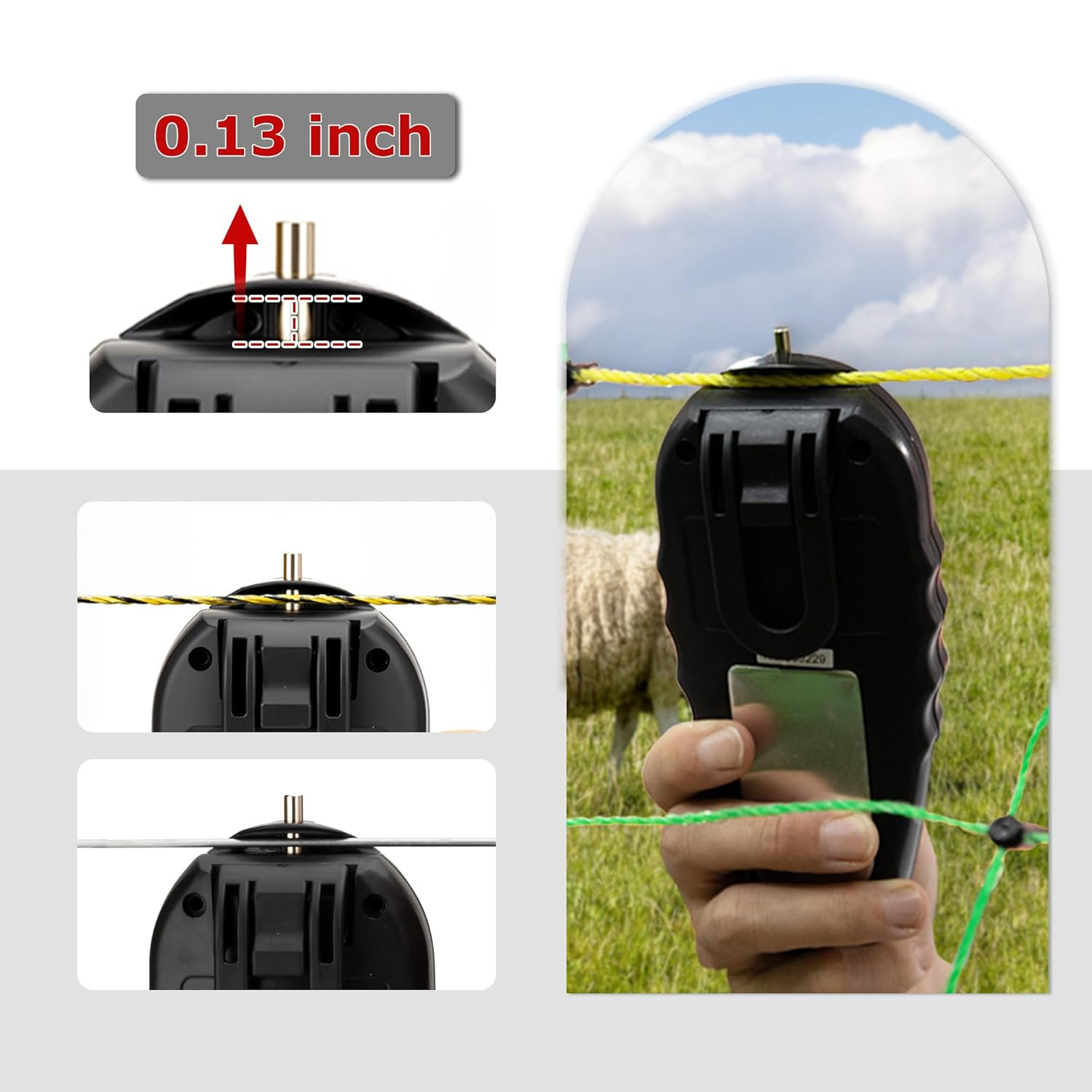 Electric Fence Tester and Fault Finder, 15KV Digital Electric Fence Voltage Test
