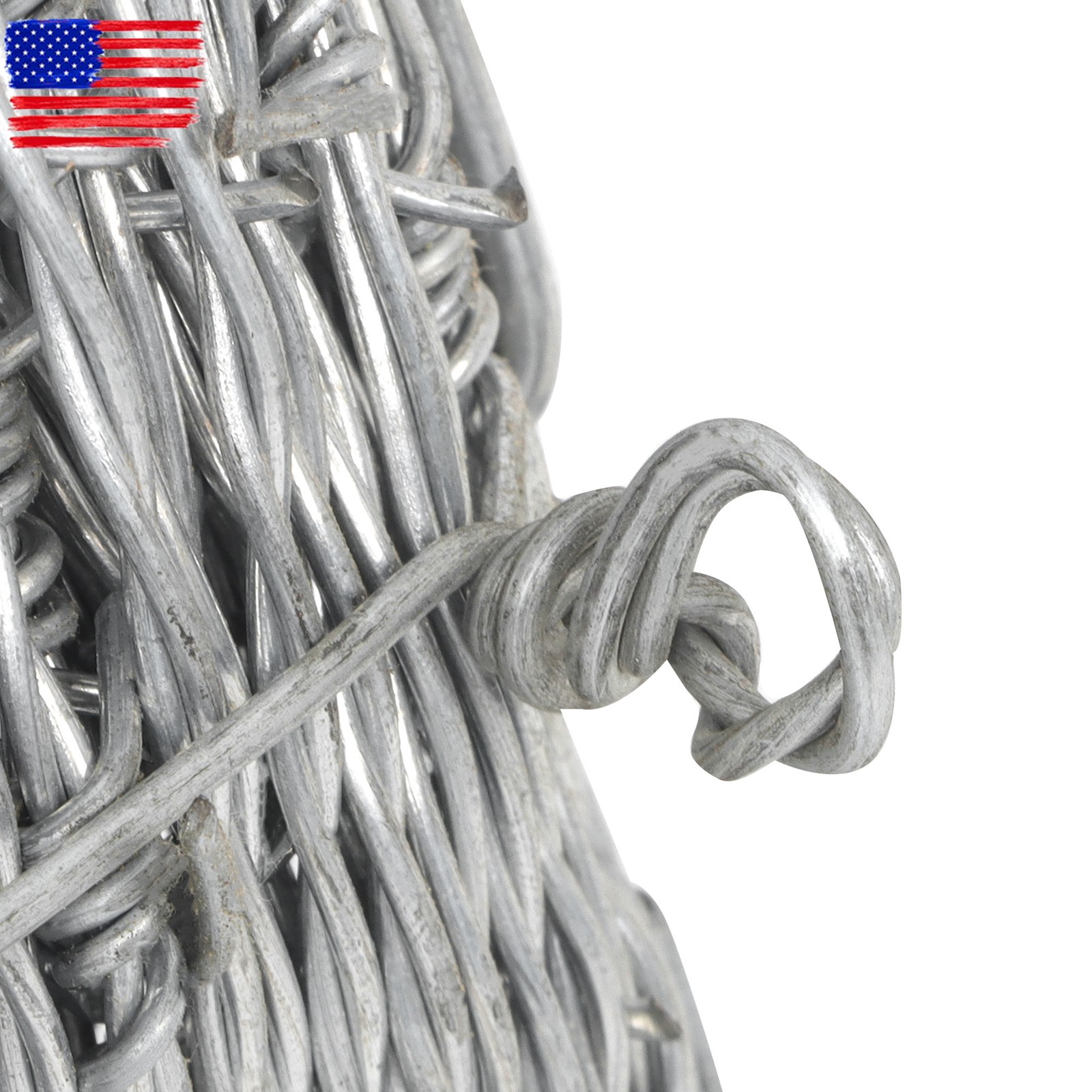 Barbed Wire 328 Ft, 4 Point Barbed Wire Fence, 18 Gauge(1.6mm) Barb Wire Roll