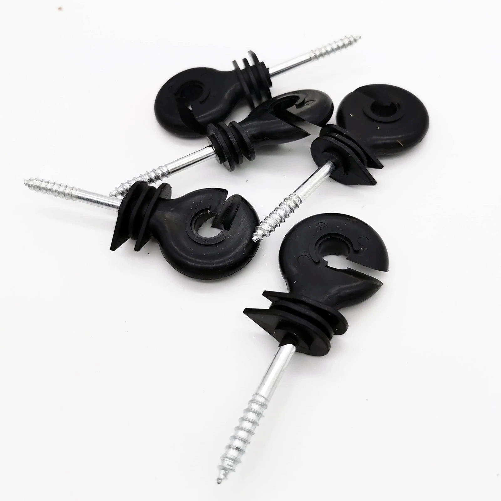 120 Pcs Electric Fence Insulator Screw In Insulator Fence Ring Post Wood Post In