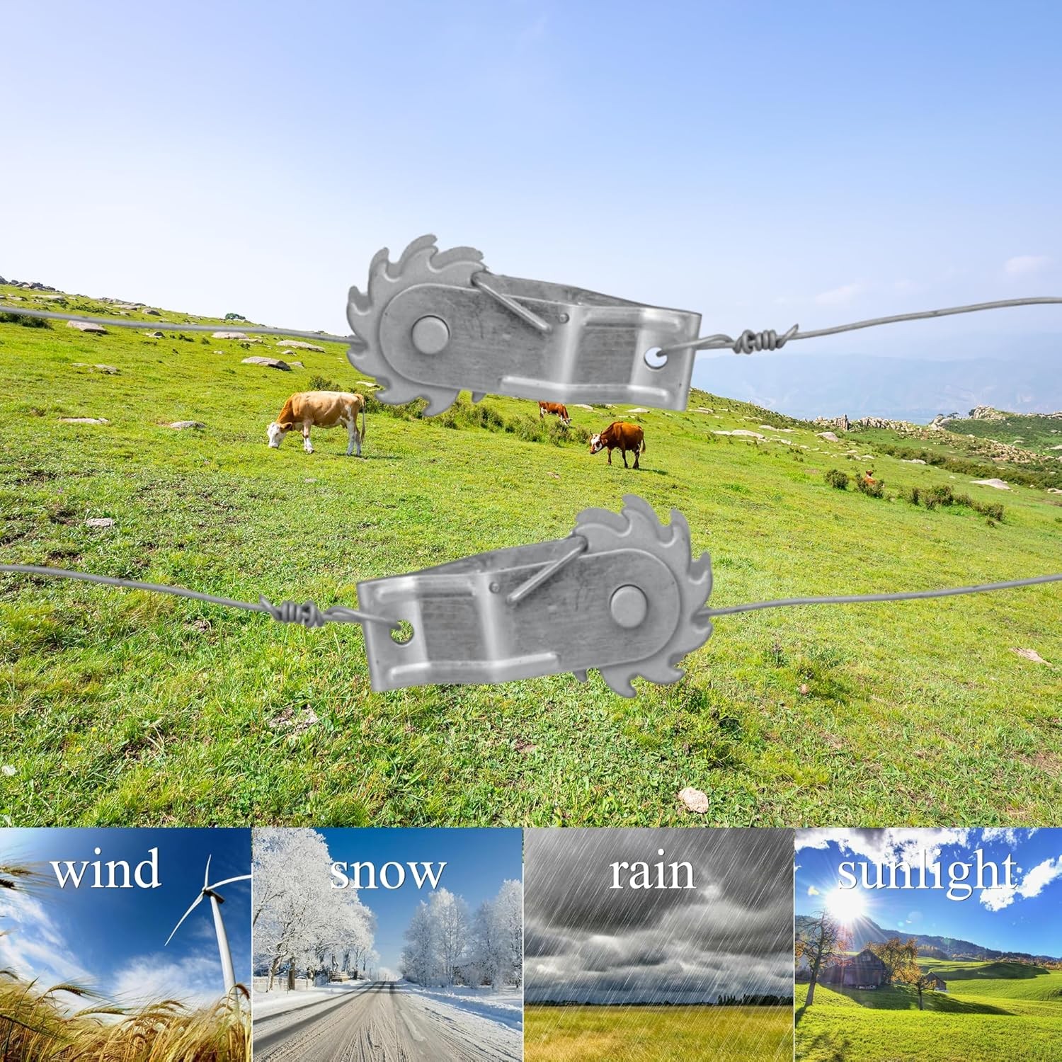 Heavy Duty Electric Fence Wire Tensioner and Strainer 10pcs Inline 10mm