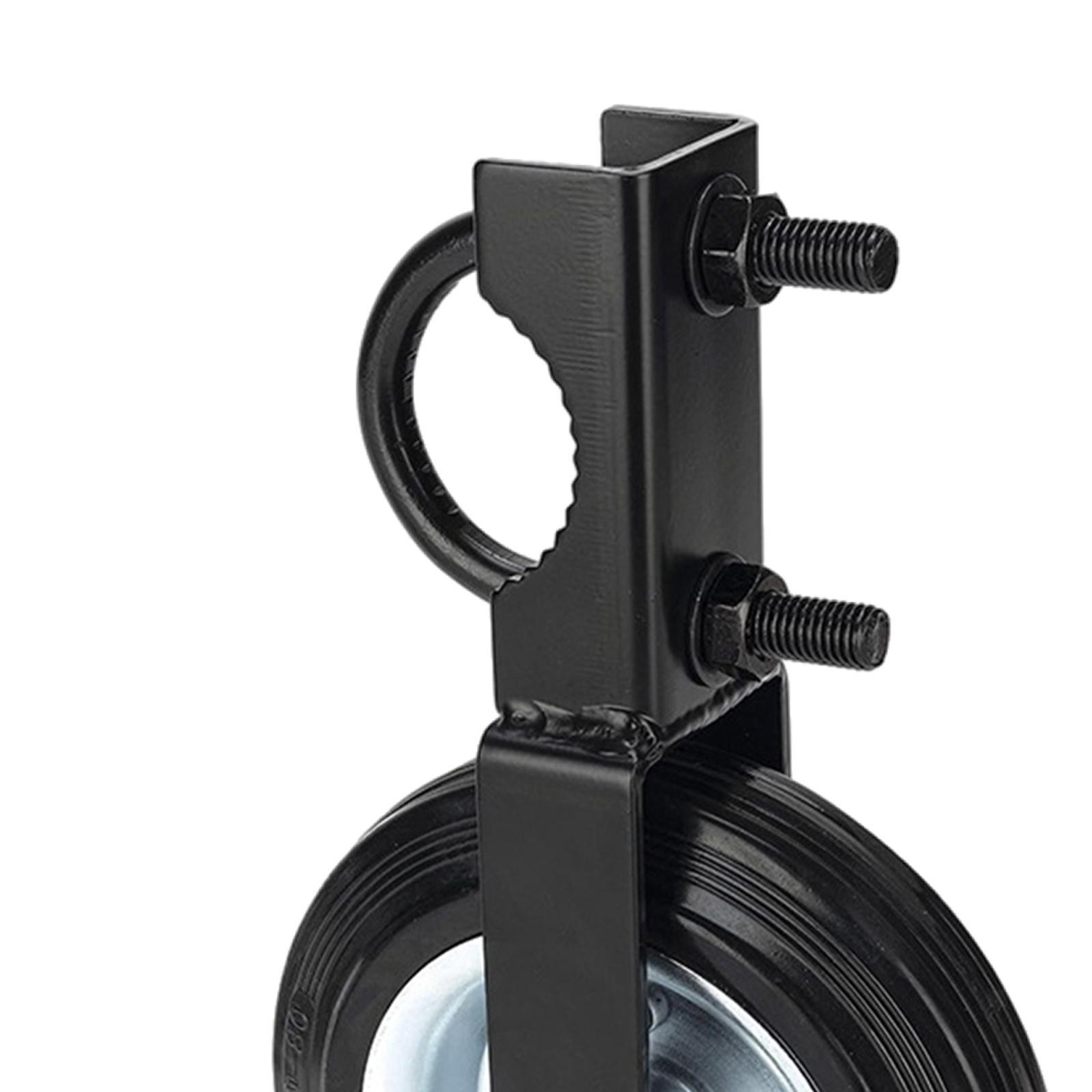 Fence Gate Caster Wheel Easy Installation Universal Mount Adjustable Height for