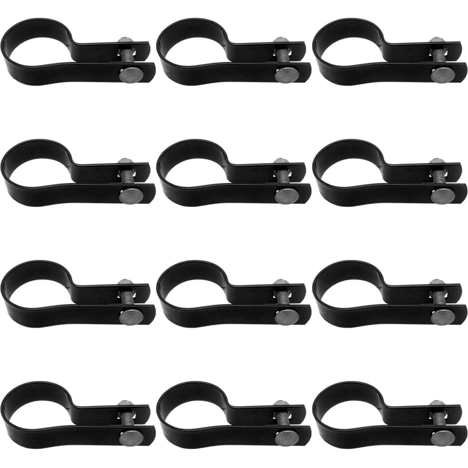 Jake Sales 1-3/8″ Tension Band for Chain Link Fence – – Qty 12, BLACK