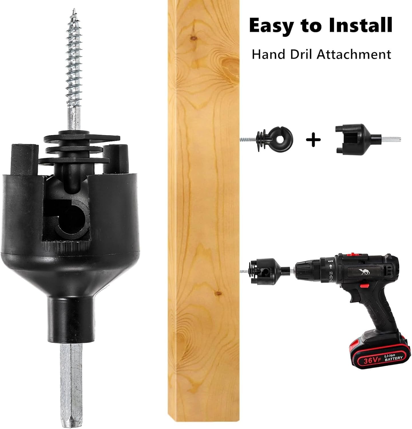 120 Pack Electric Fence Insulators Screw In Ring Post Wood Post Farm Fencing…