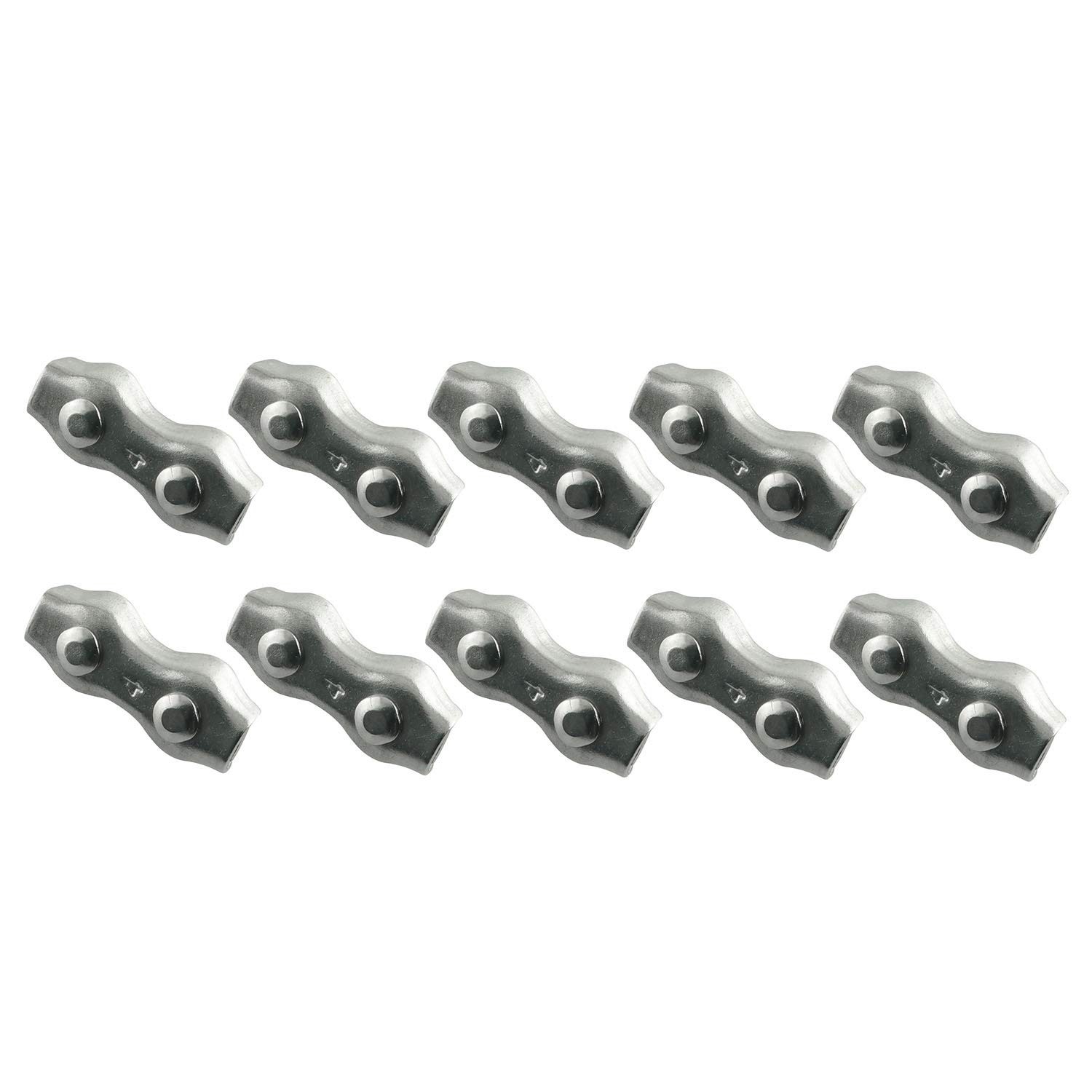 10pcs M4 Poly Rope Connector Wires Splicer 304 Stainless Steel Polyethylene Cord