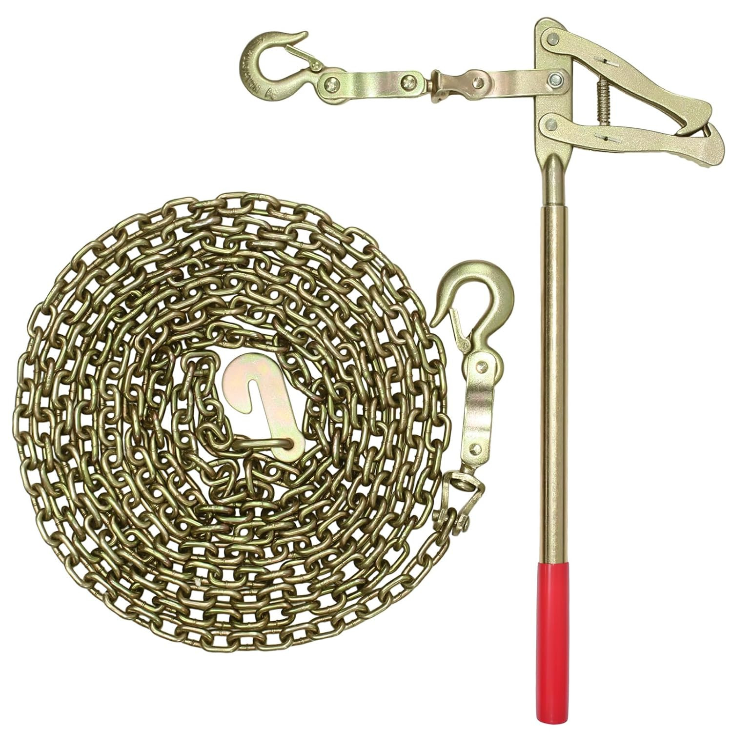 Heavy Duty Galvanized Steel Wire Fence Stretcher Tool, Wire Tensioner with 20FT