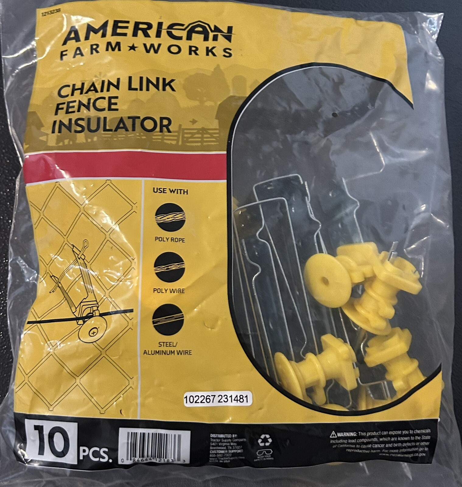 American Farm Works Chain Link Fence Insulator (10 Per Bag) New
