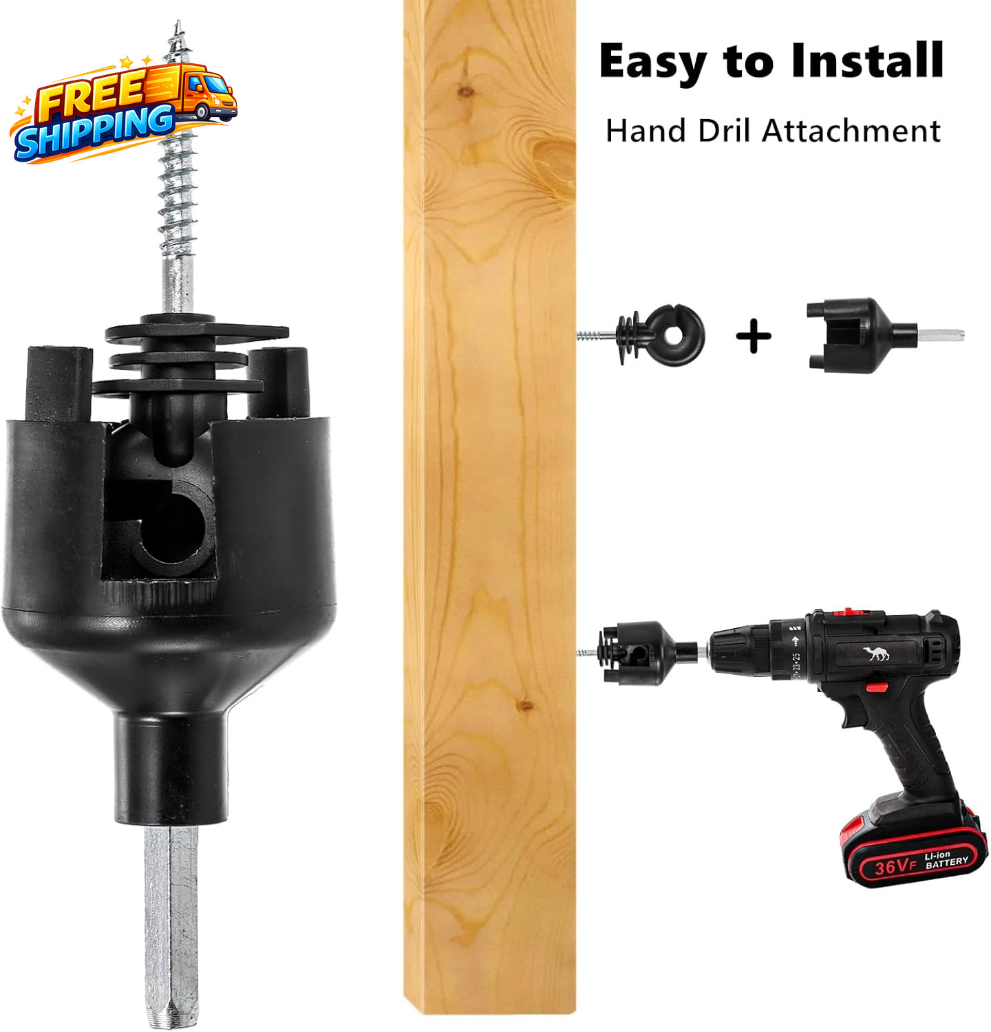 120 Pack Electric Fence Insulator Fence Ring Post Insulator Screw-In Insulator